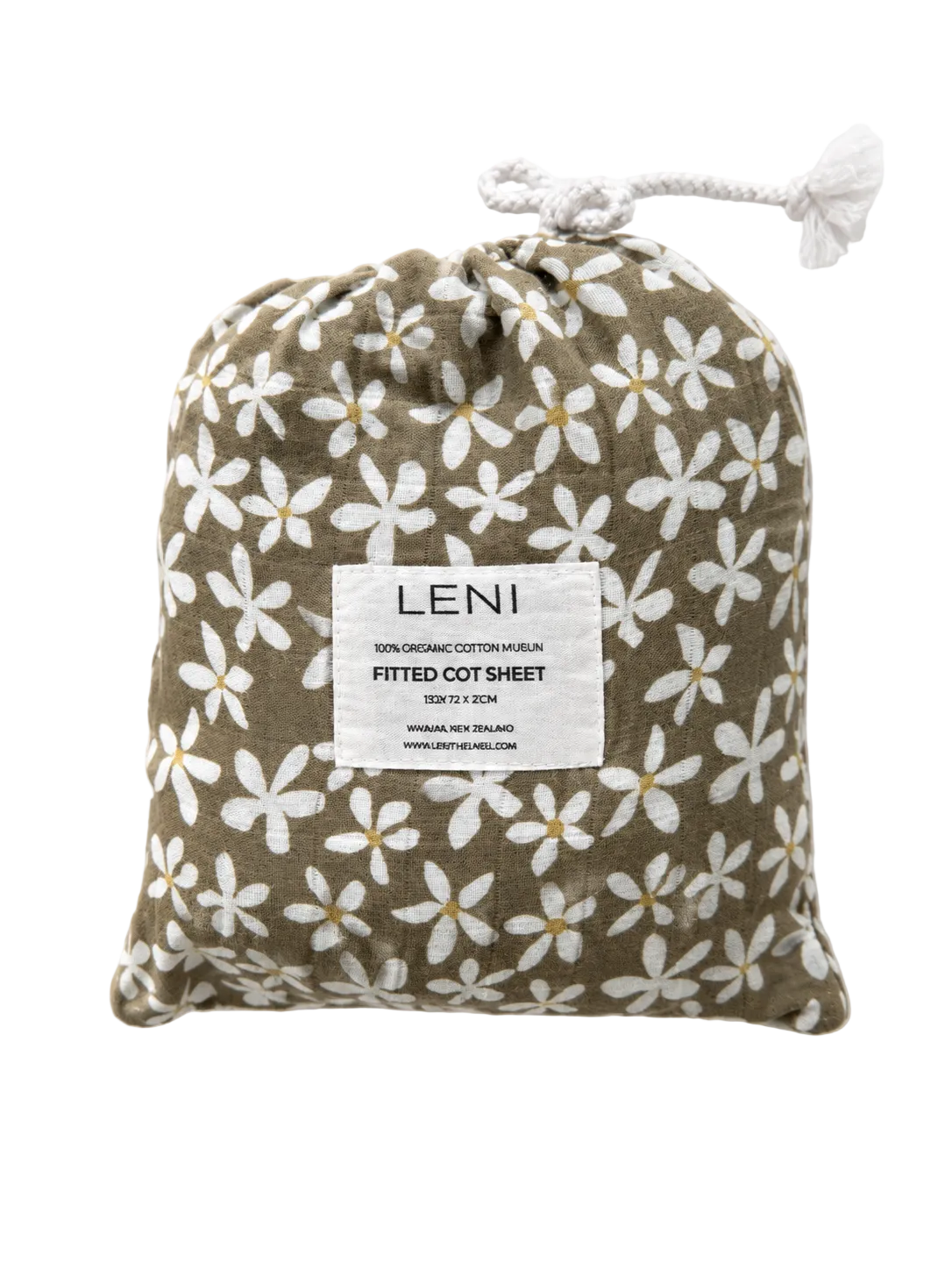 Leni cot sheet elderflower