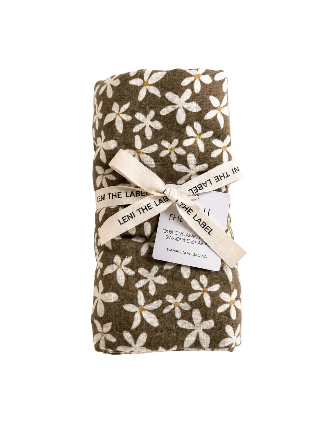 organic muslin swaddle elderflower