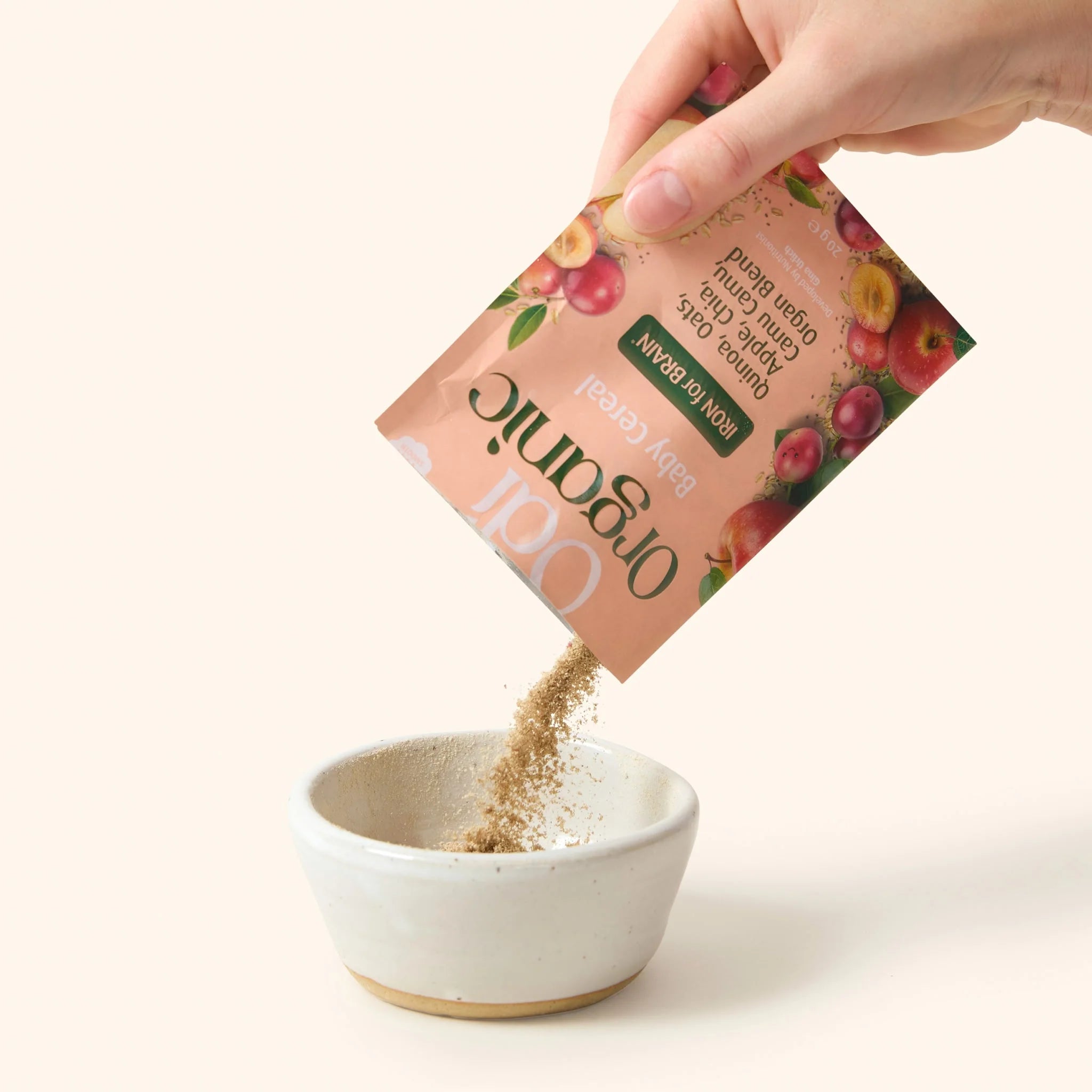 odi nutrition organic baby cereal puree powder sachet