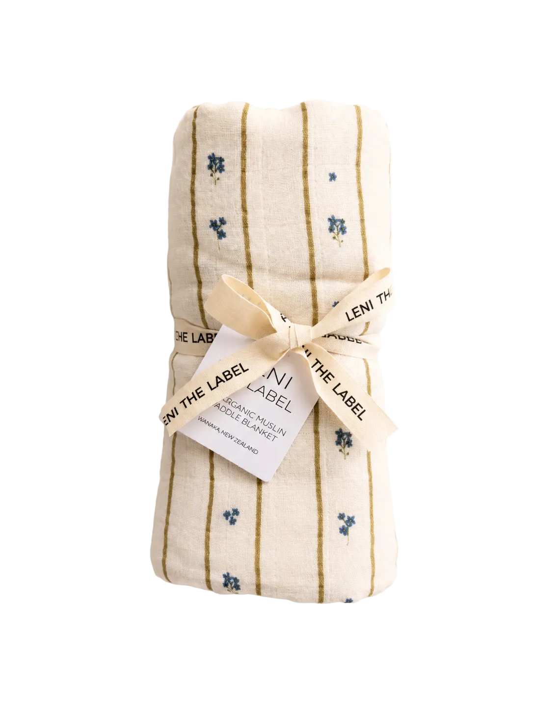 leni the label forget me not swaddle
