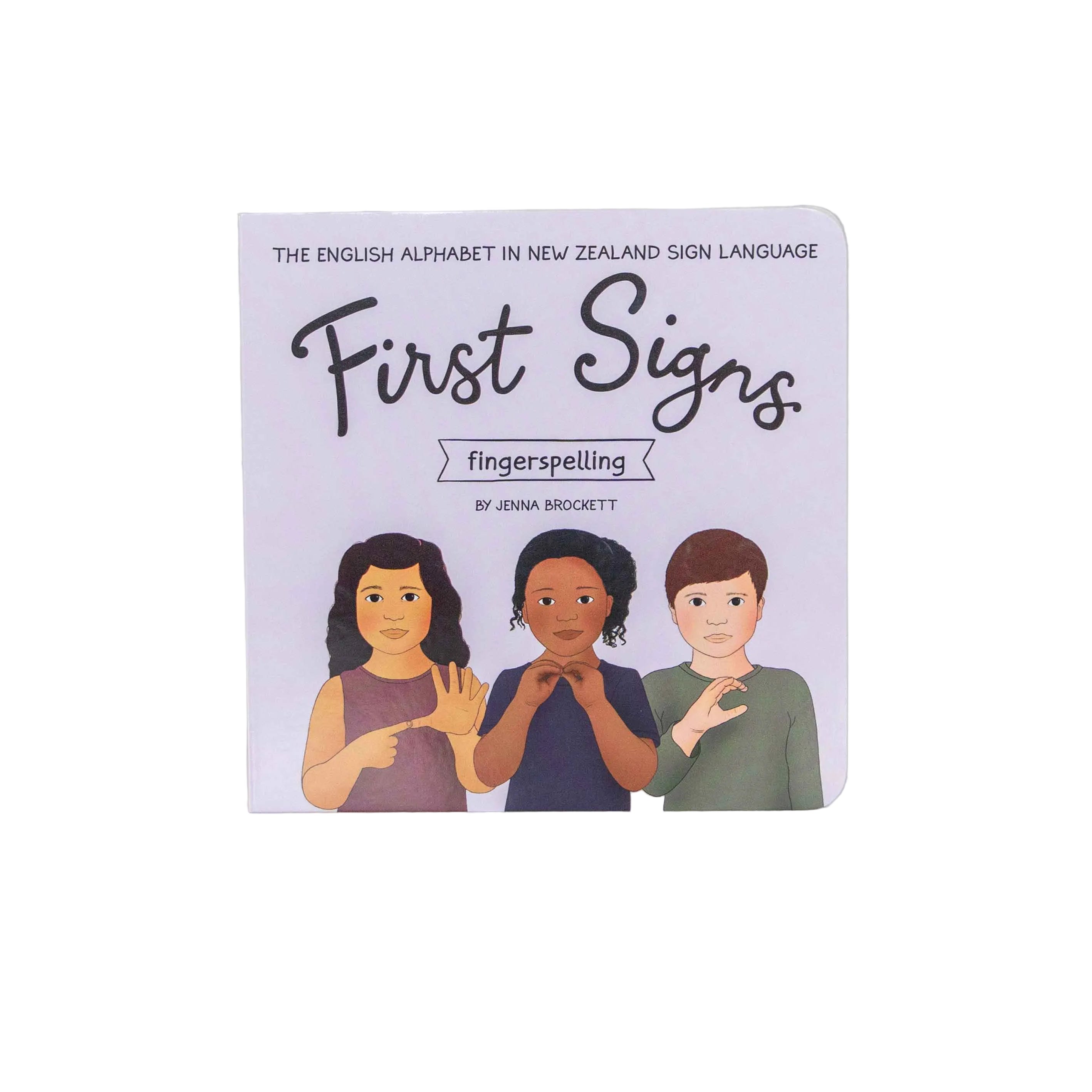 First signs finger spelling board book