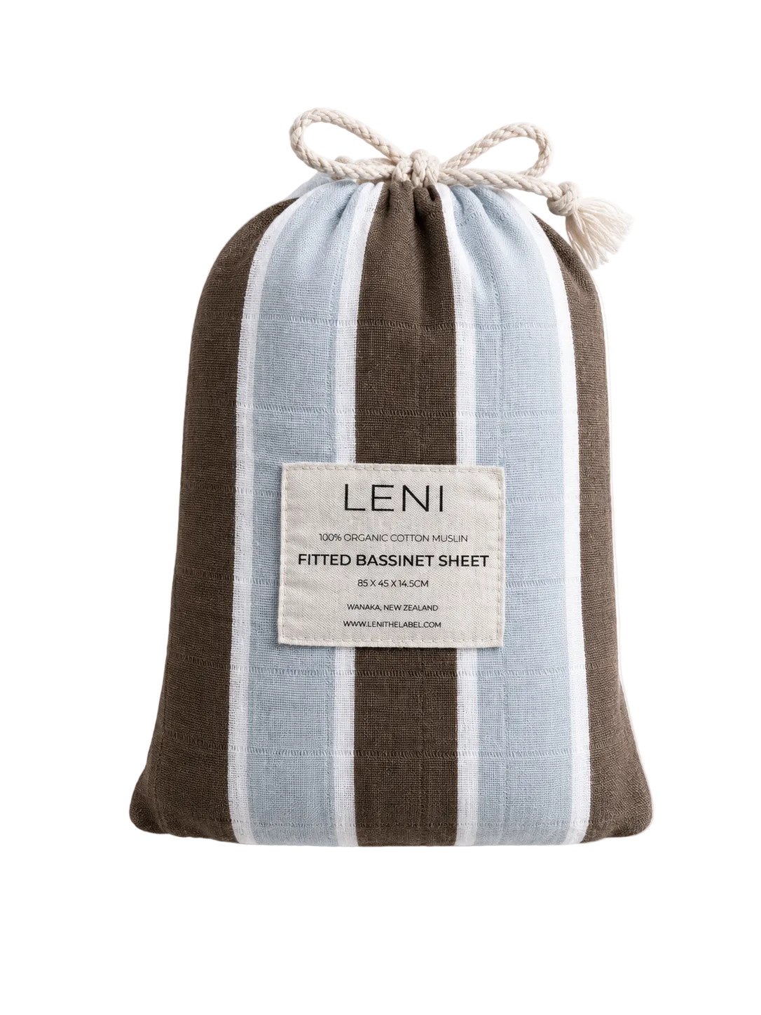 Hank stripe bassinet sheet