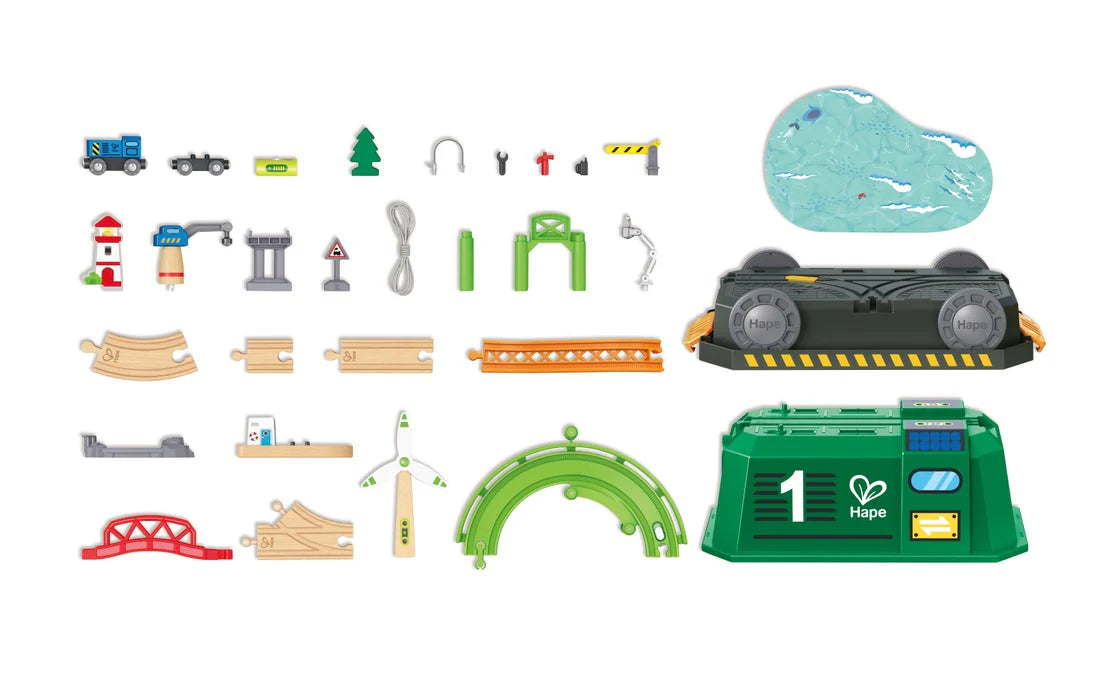 Hape Train Bucket Set