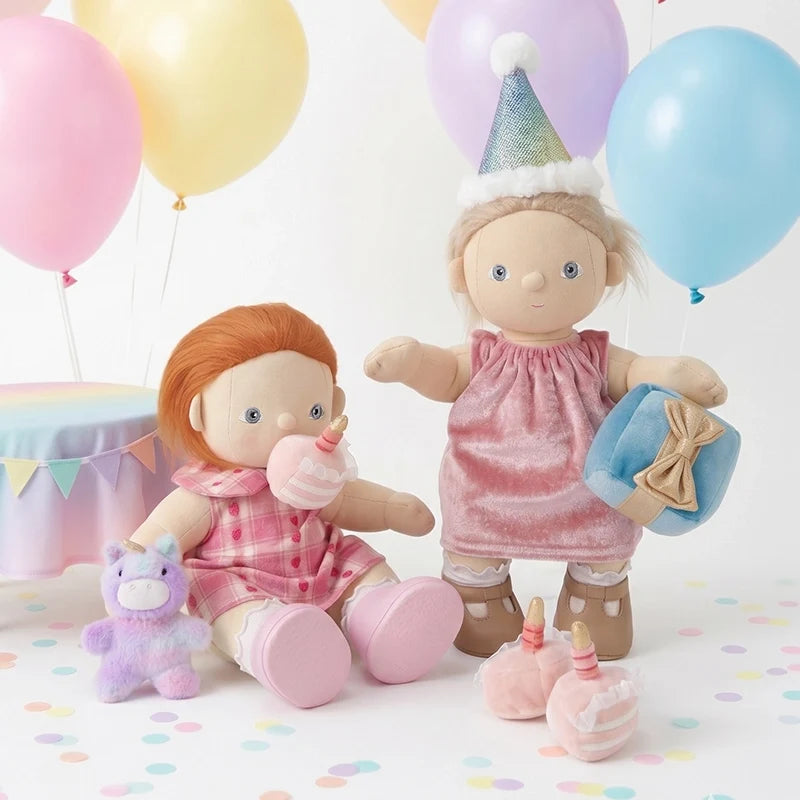 Dinkum Dolls in Happy Birthday Set party outfits