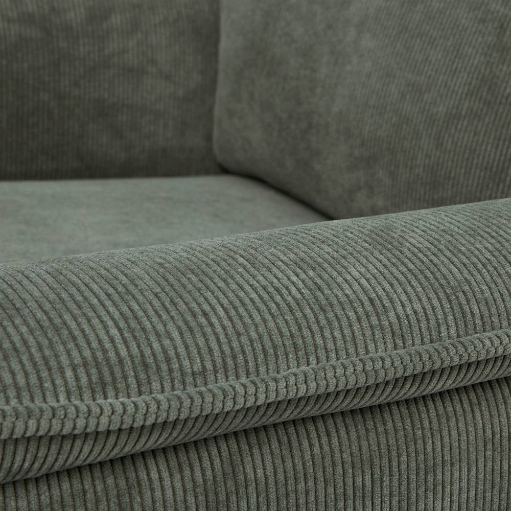 Il Tutto Louie Electric Recliner Chair - Olive Corduroy