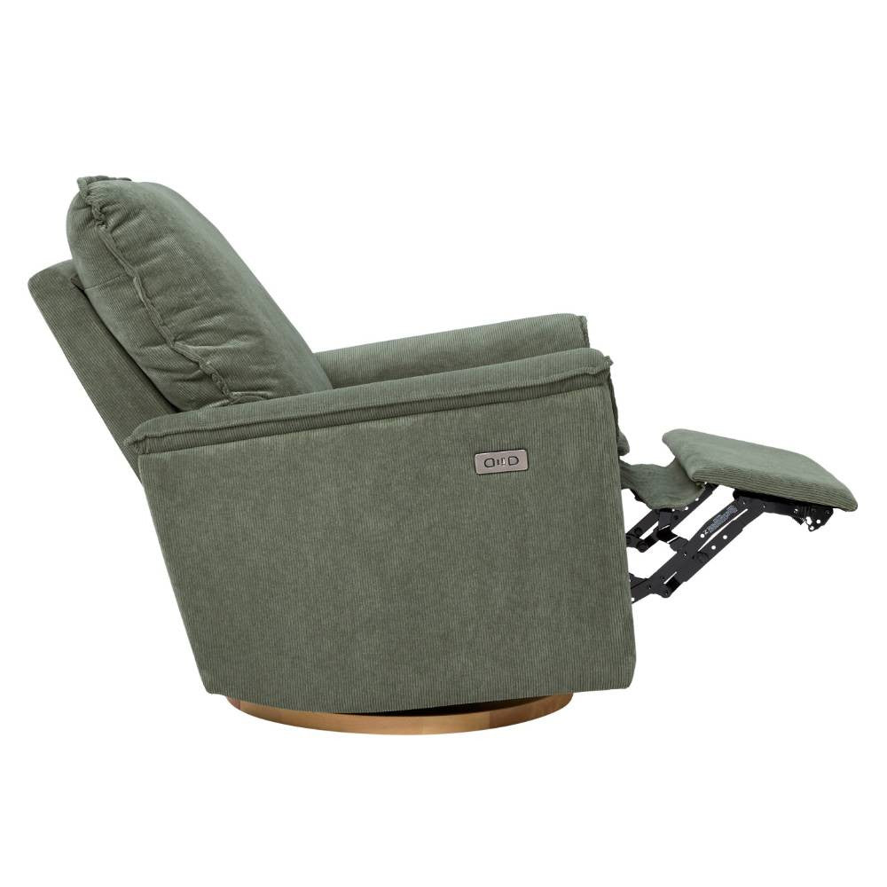 Il Tutto Louie Electric Recliner Chair - Olive Corduroy