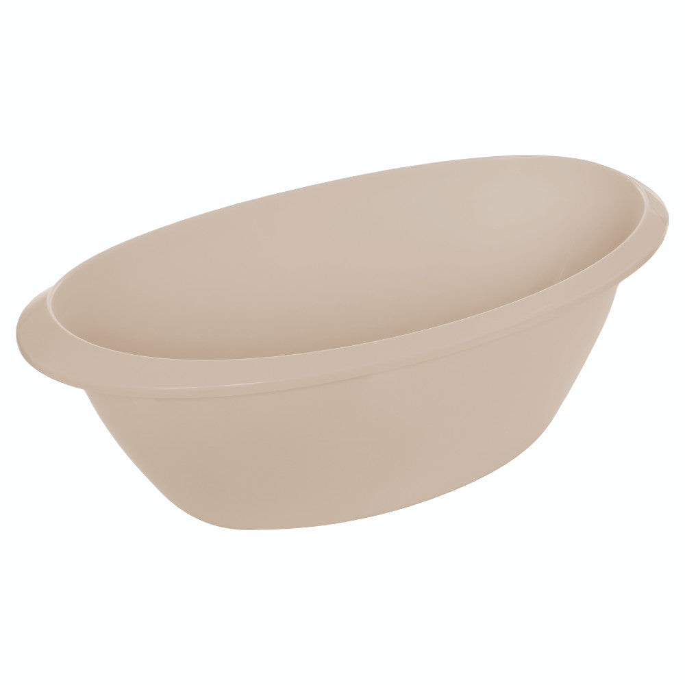 Luma Baby Bath in Almond, side view
