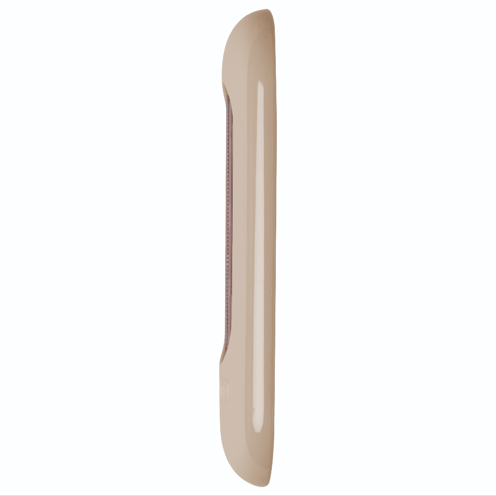 Luma Bath Thermometer in Almond, temperature markings