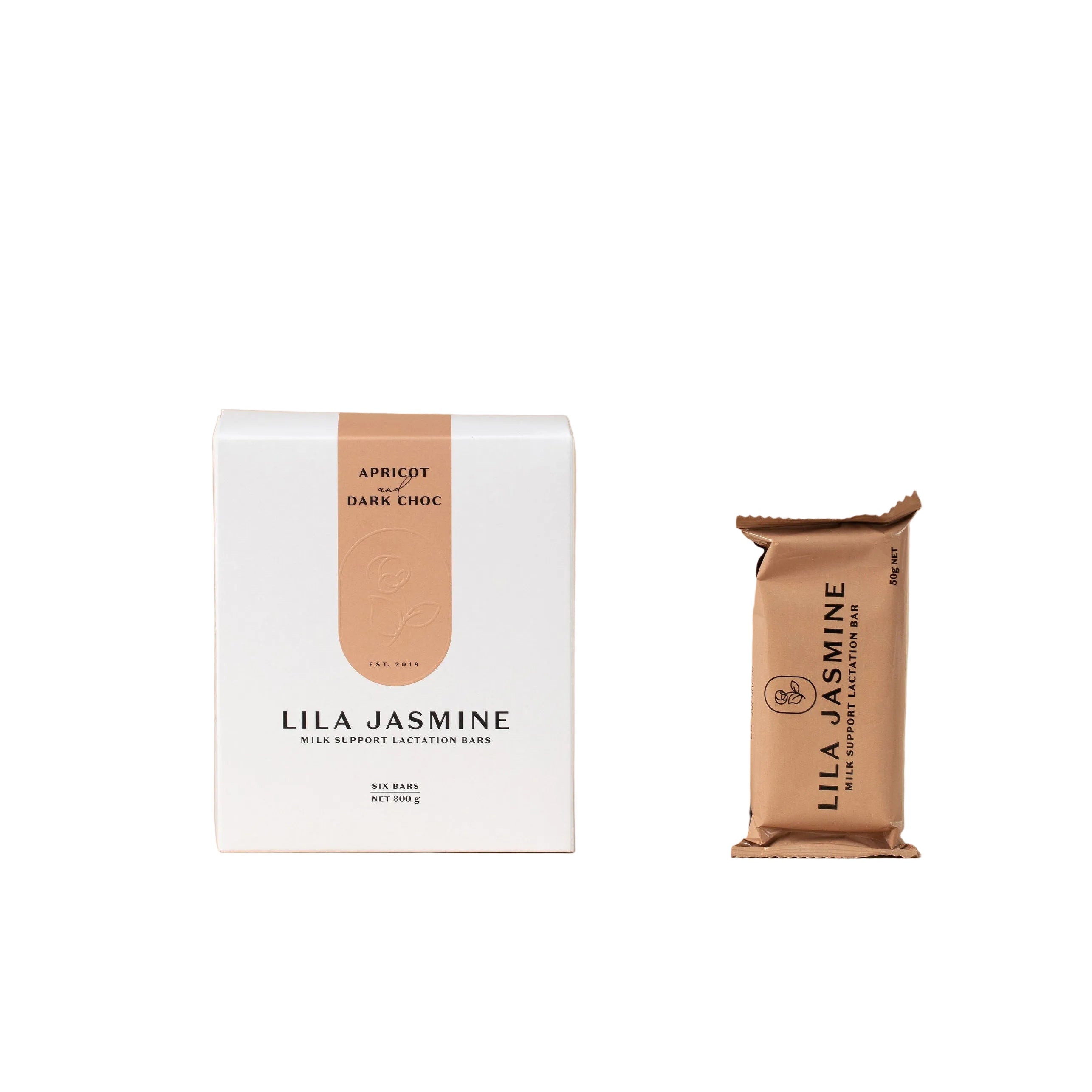 Lila Jasmine apricot and dark chocolate lactation bar