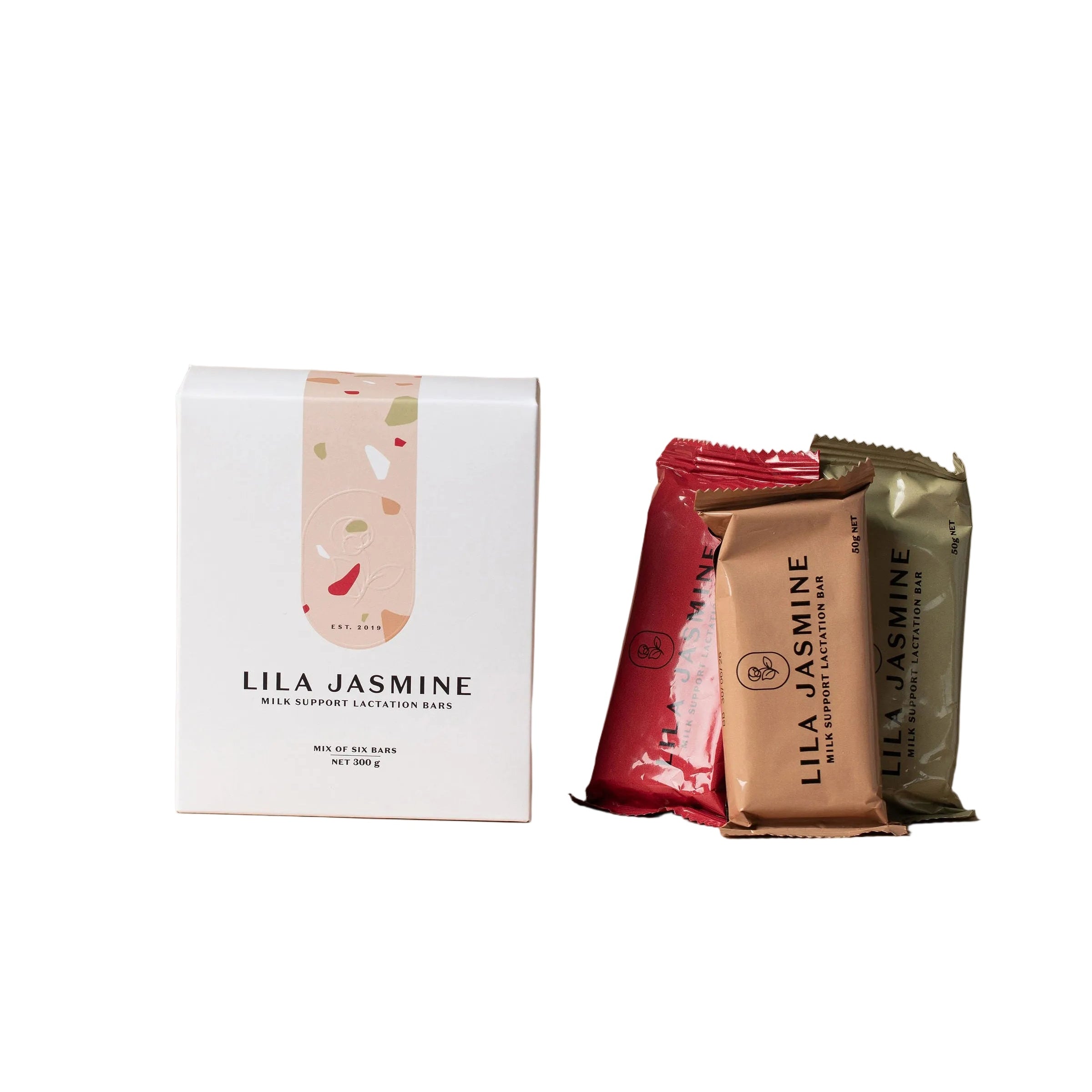 lila jasmine mix of six lactation bar
