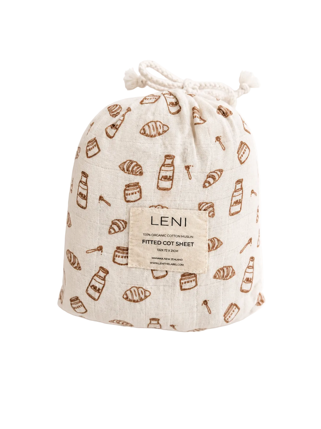 milk and honey cot sheet
