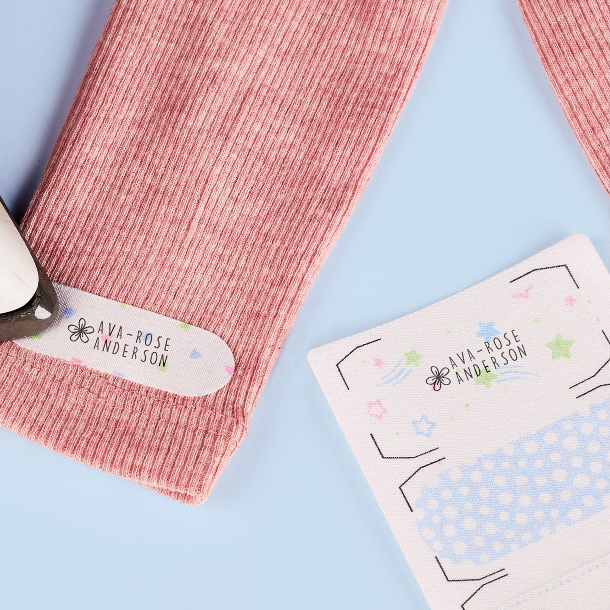 DIY marky iron on labels