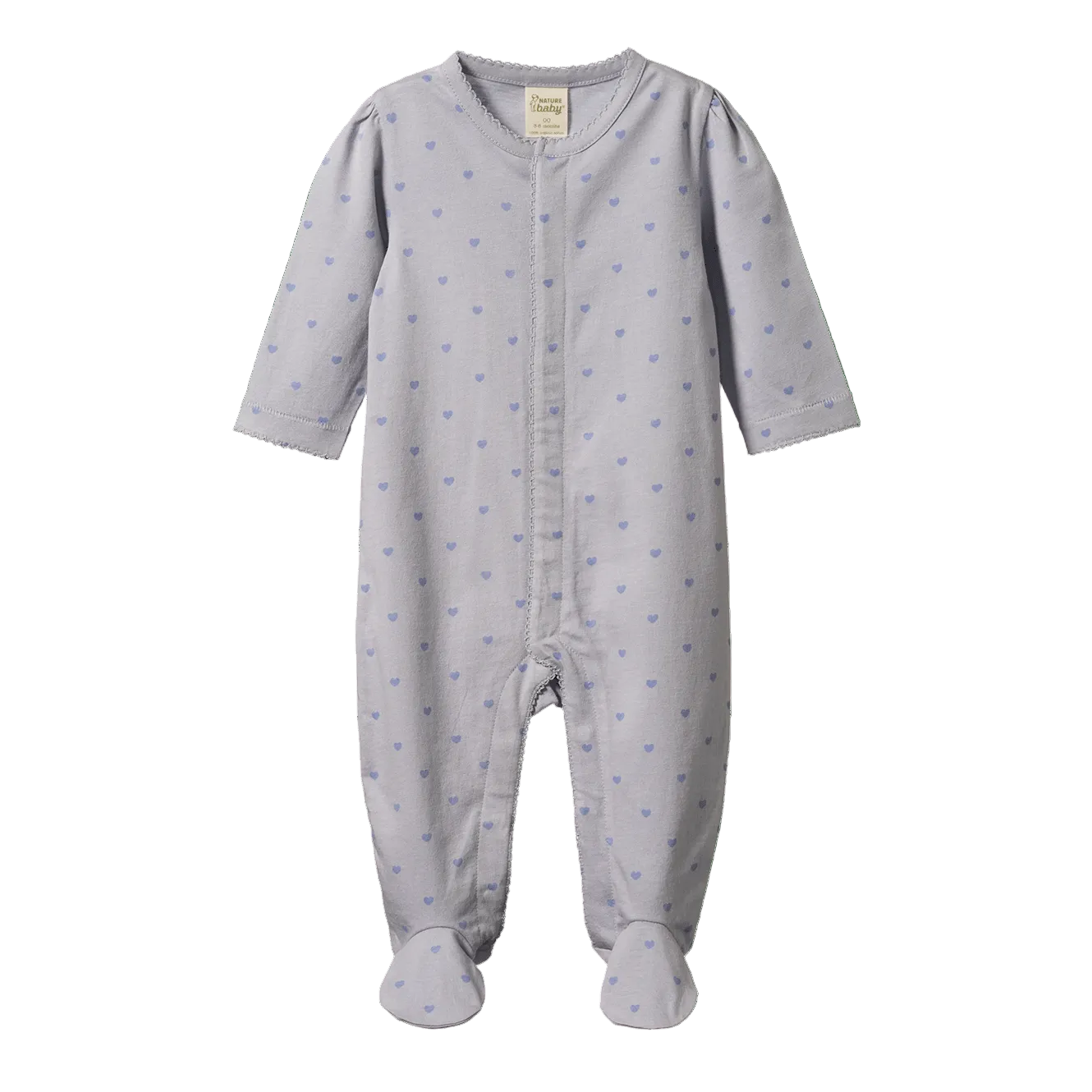 nature baby hearts print lucy suit