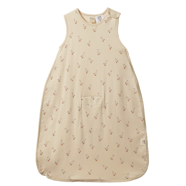 Nature Baby Organic Cotton Sleeping Bag in Goosey Print