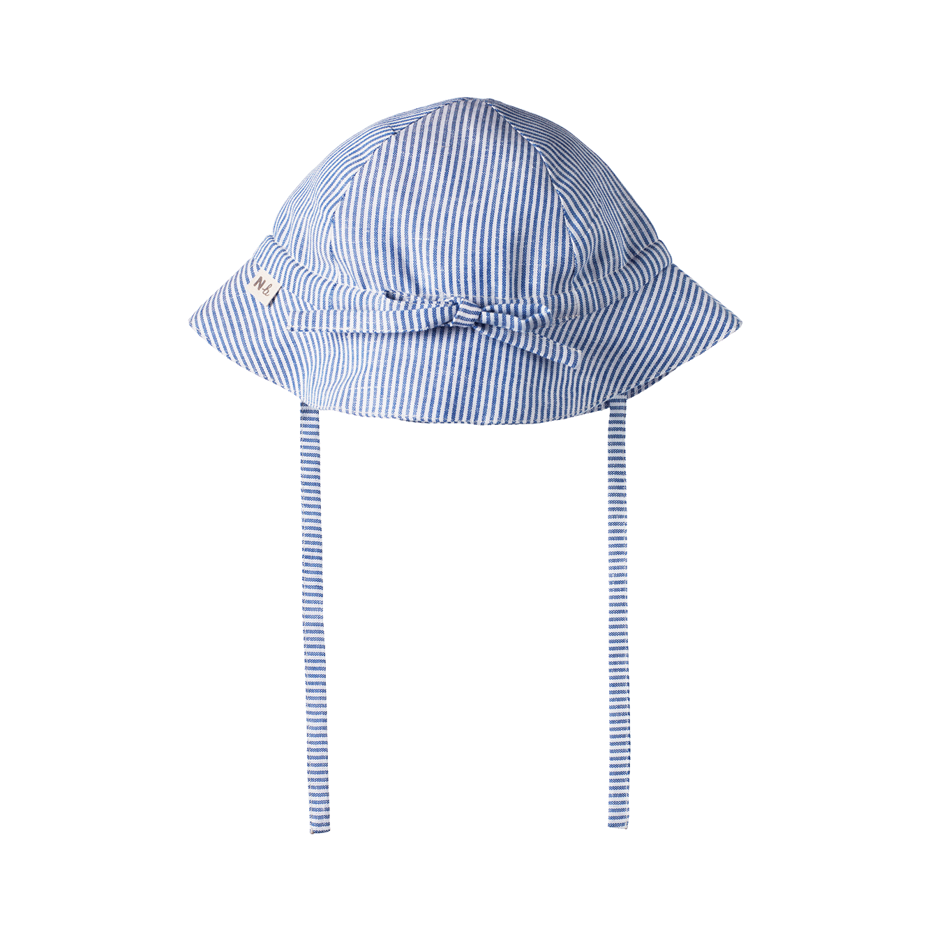 NATURE baby blue stripe linen sunhat