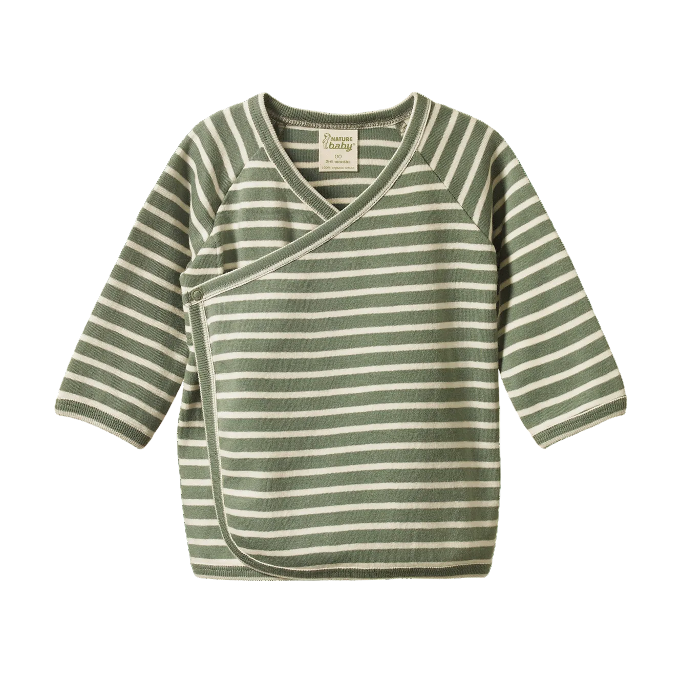 nettle twin stripe kimono jacket