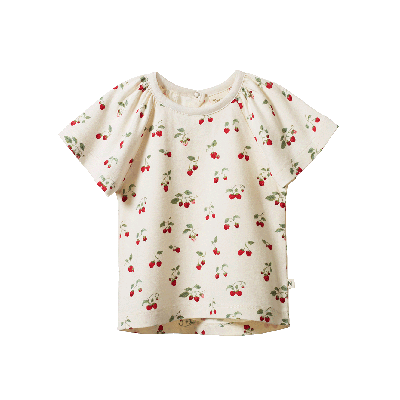 Nature baby faye tee strawberry blush
