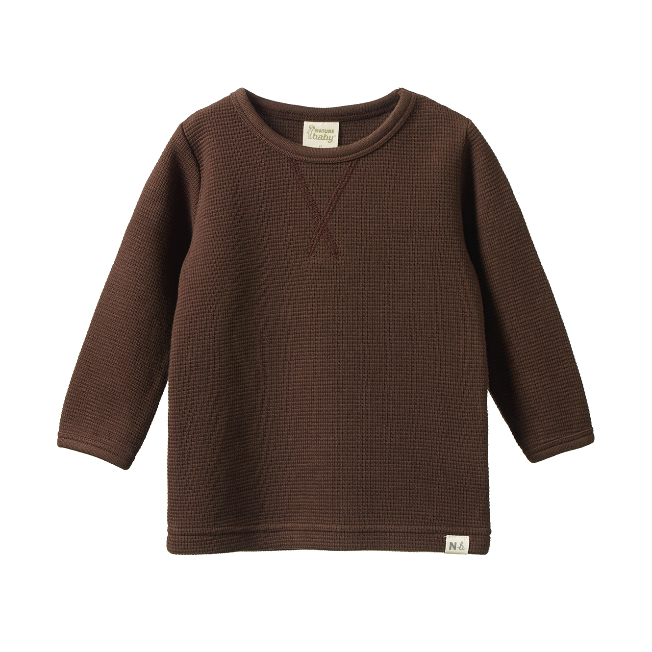 nature baby pinecone waffle top
