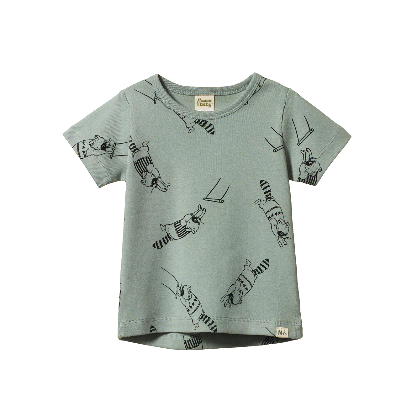 Raccoon Rhapsody river tee nature baby