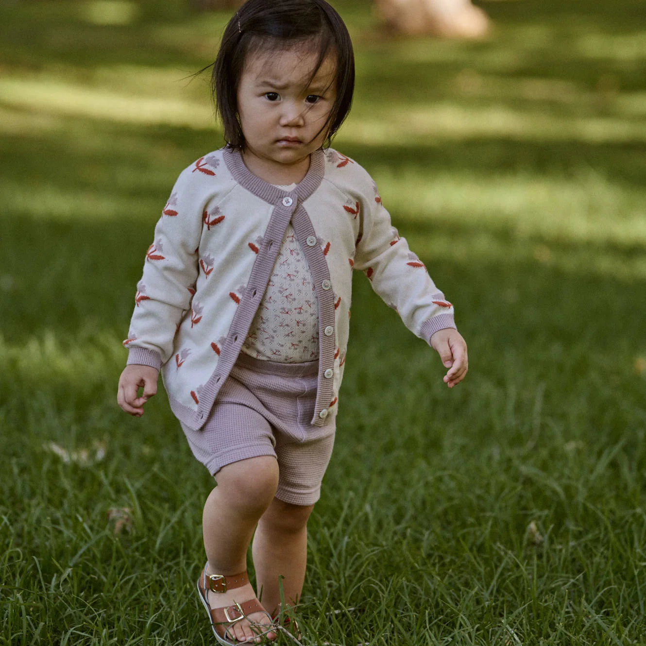 nature baby piper cardigan fleurette
