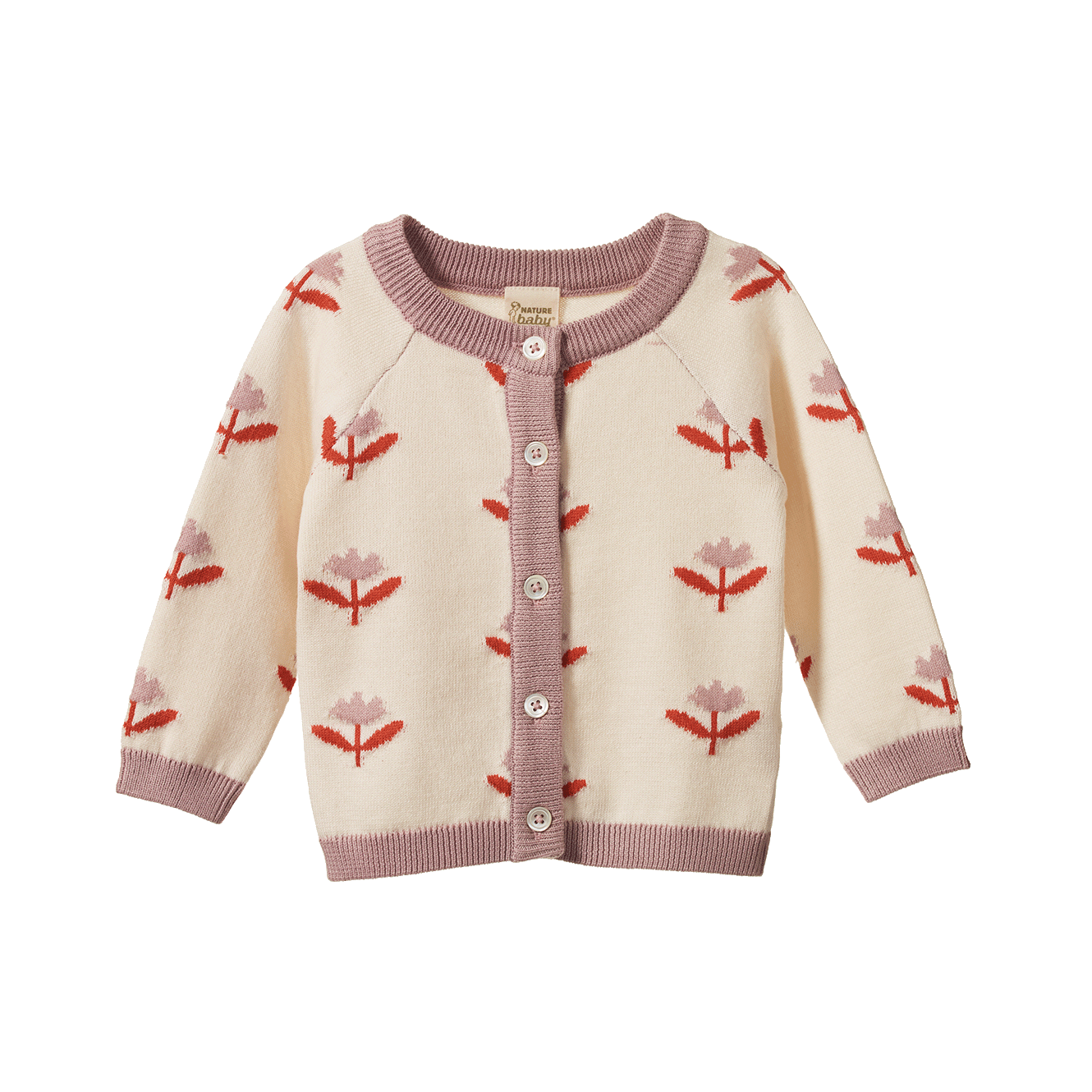 nature baby piper cardigan fleurette