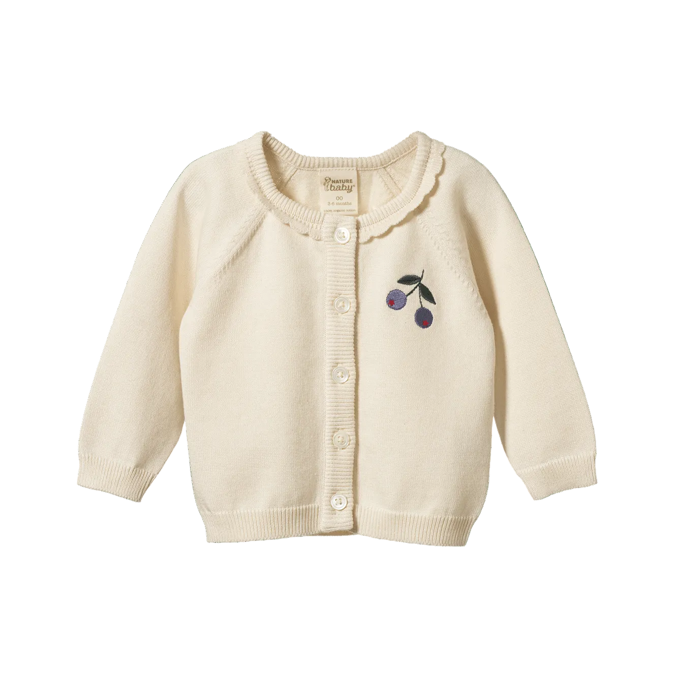 nature baby winter berry piper cardigan