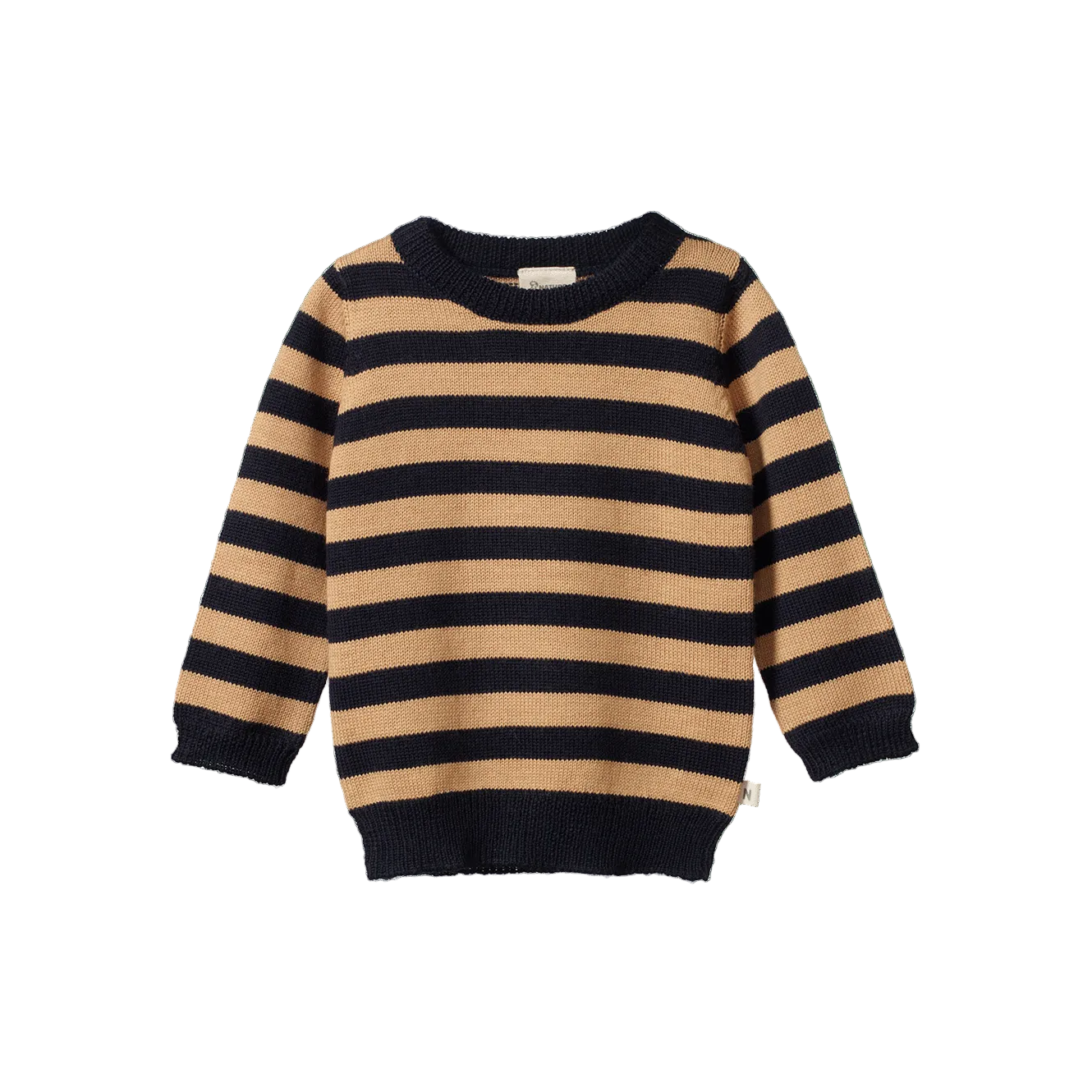 NATURE BABY caramel stripe merino