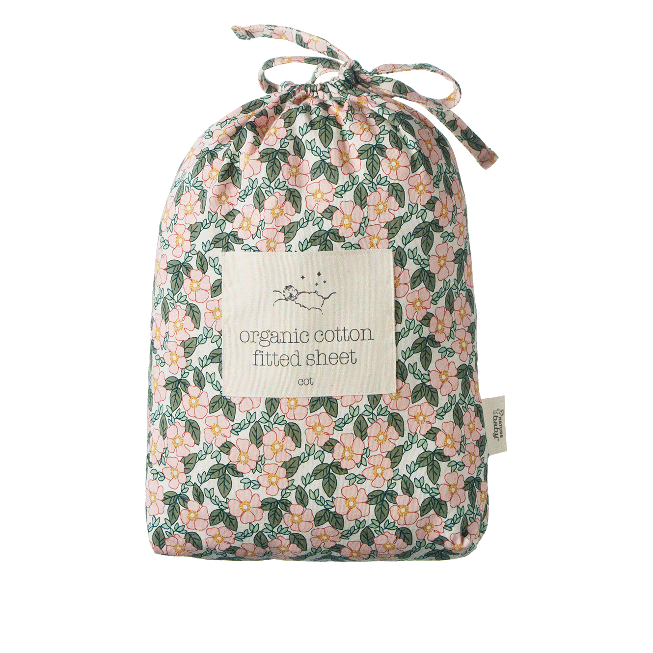 nature baby fitted sheet garland