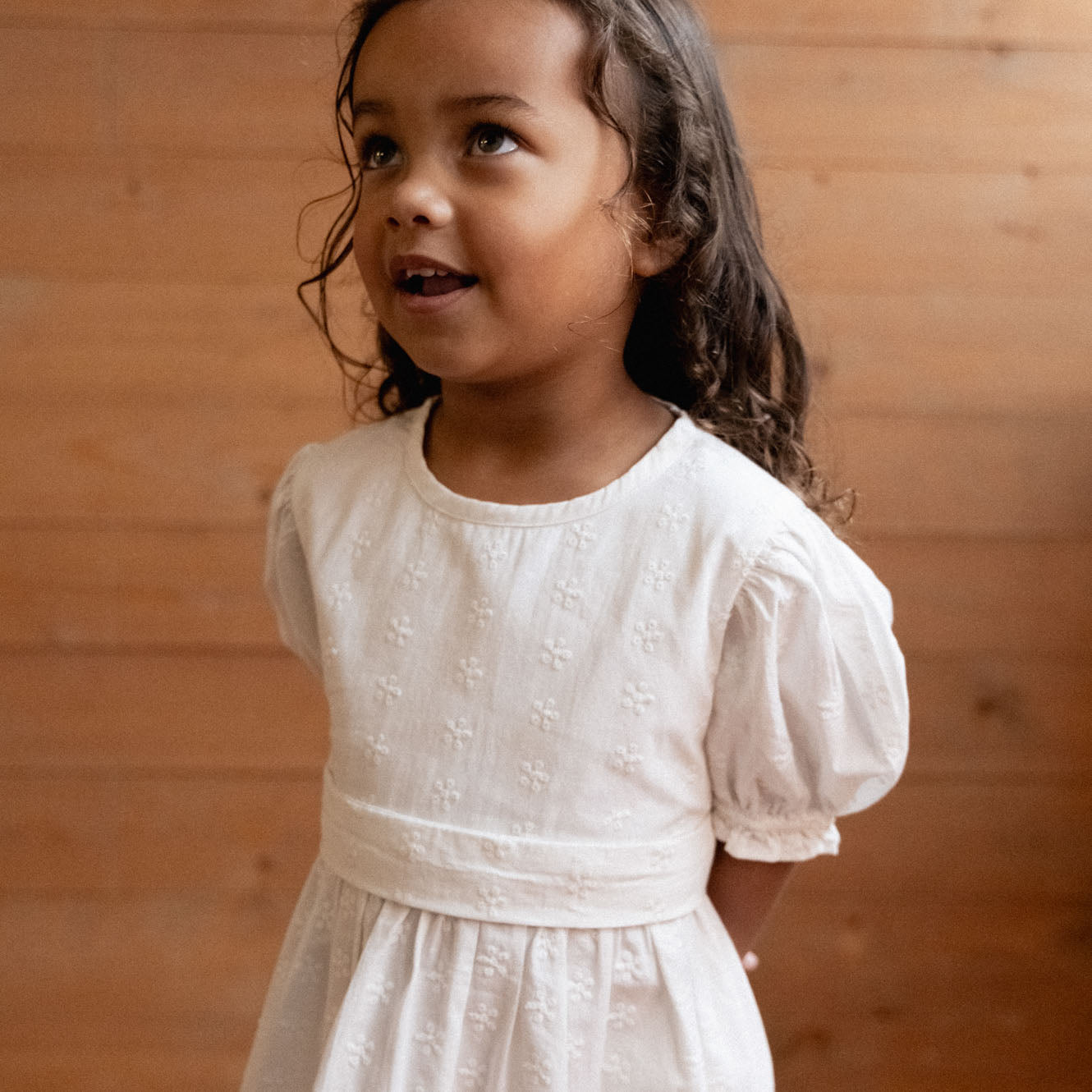 Nature baby annabelle dress ivory flora