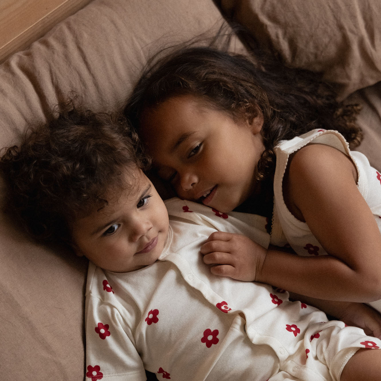 NATURE BABY sleepy suit flora red