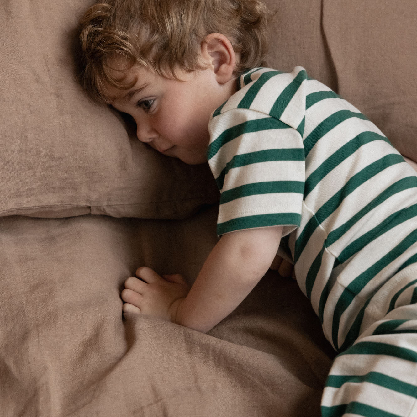 holiday peppermint stripe pyjamas