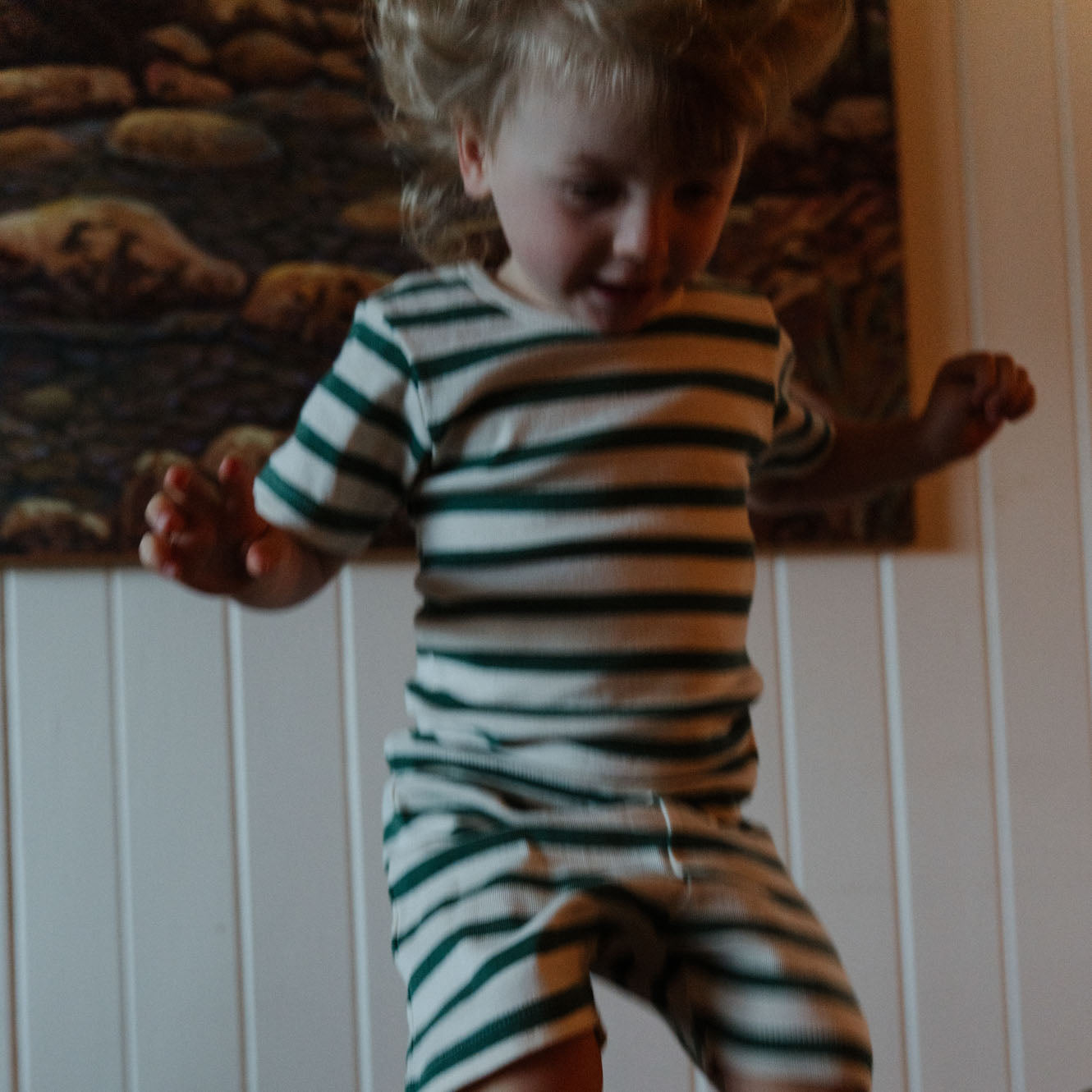 holiday peppermint stripe pyjamas
