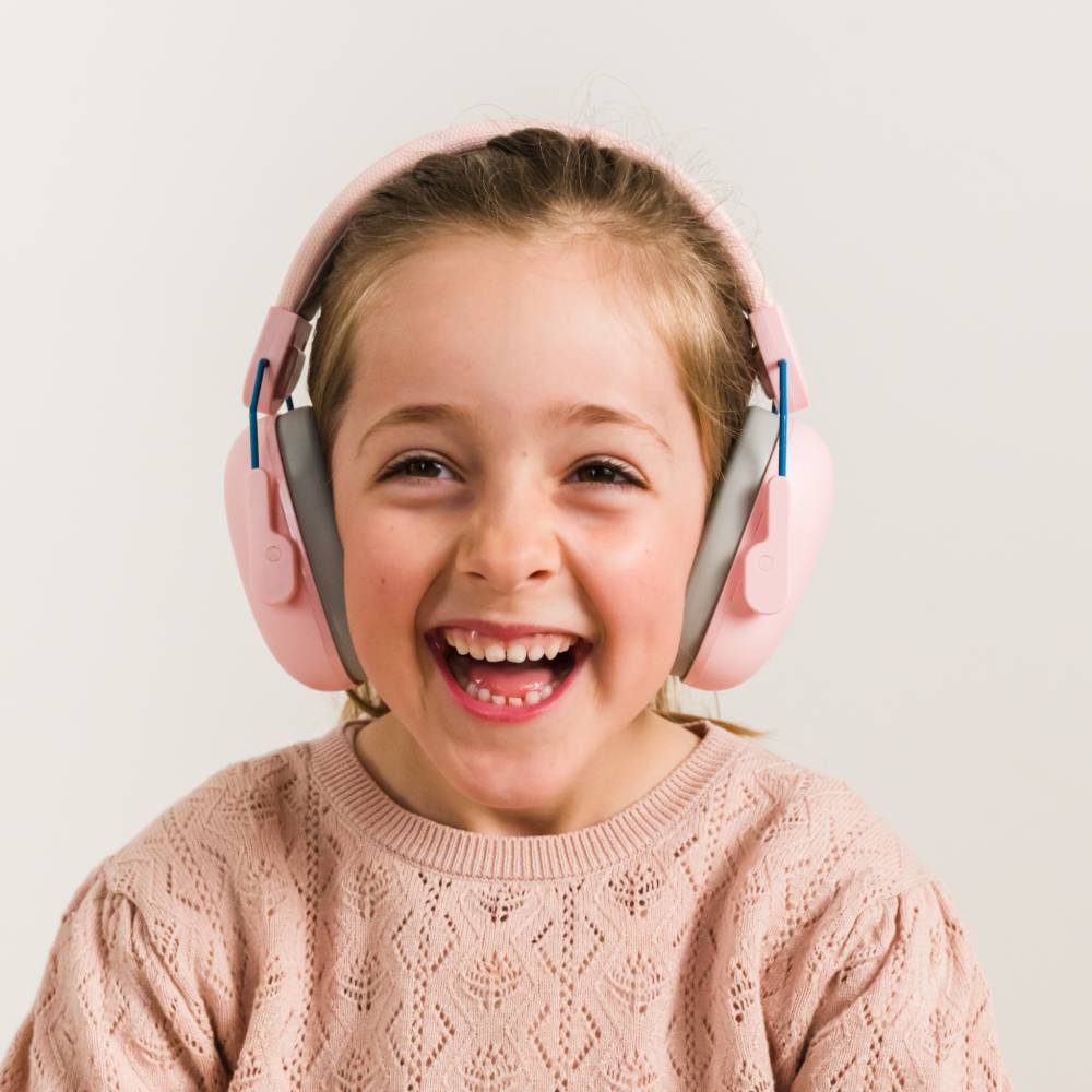 Child wearing Nestling Big Kids Ear Defenders
