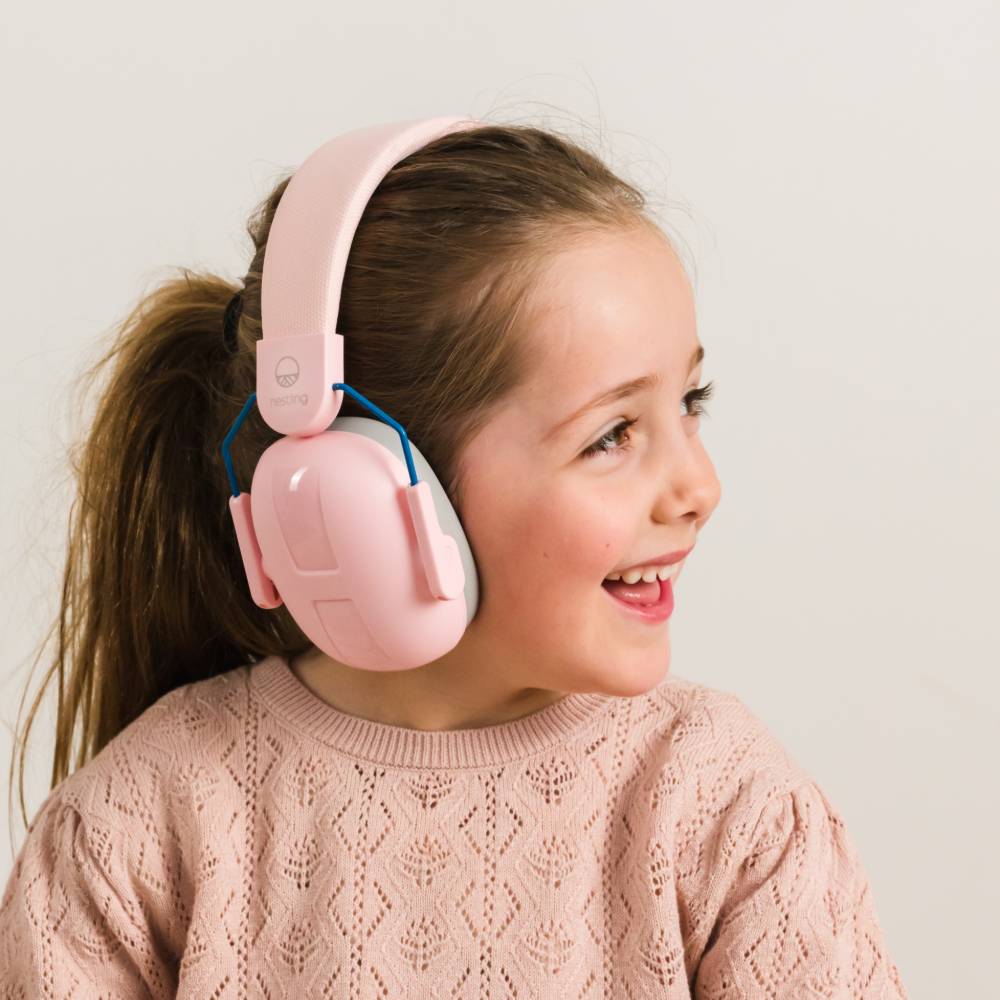 Child wearing Nestling Big Kids Ear Defenders