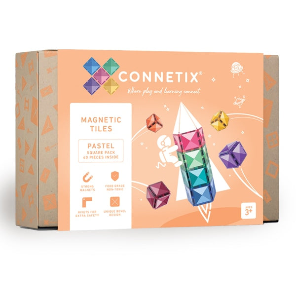 CONNETIX PASTEL 40 PIECE SQUARES