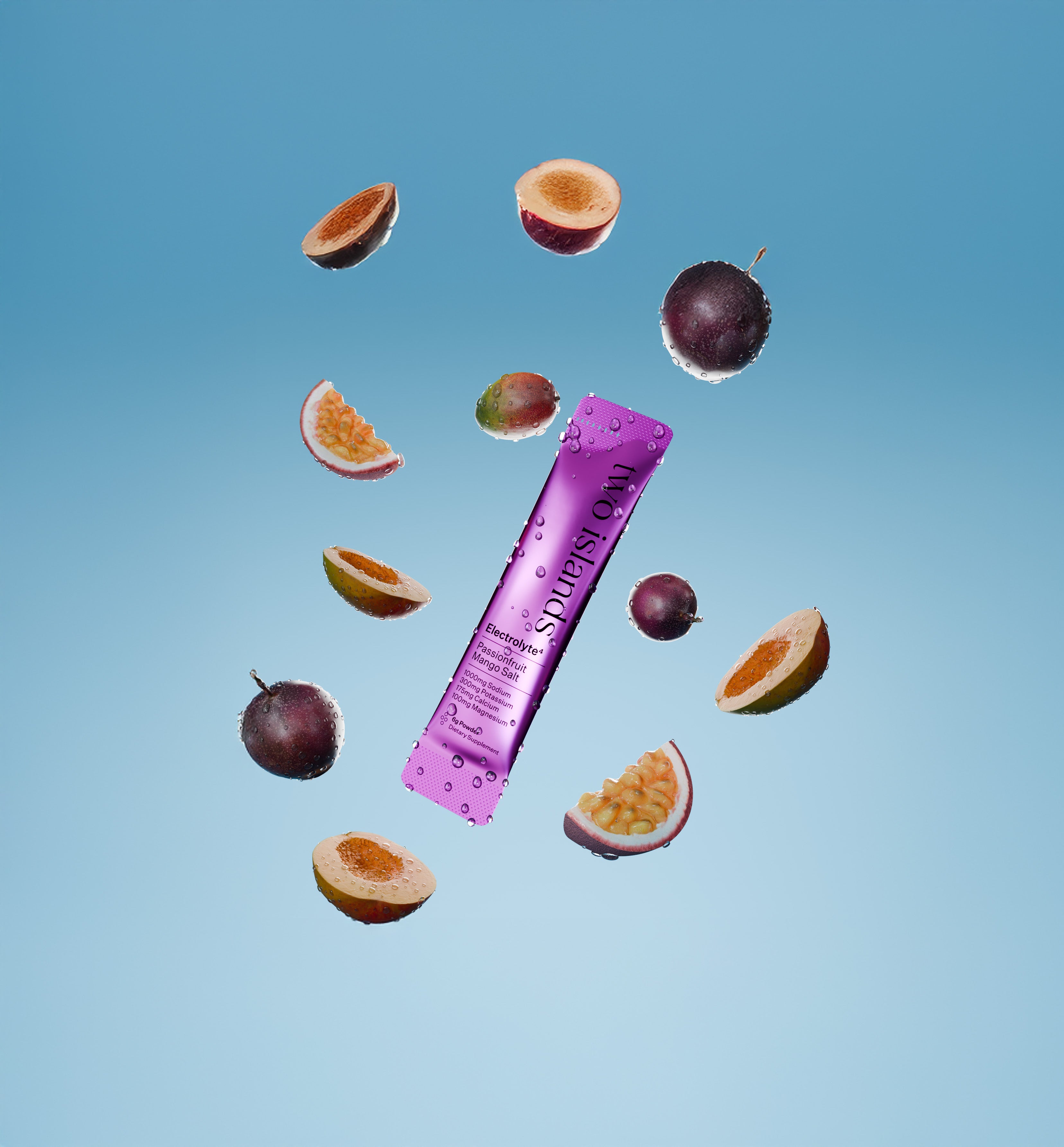 Two islands passionfruit mango electrolyte