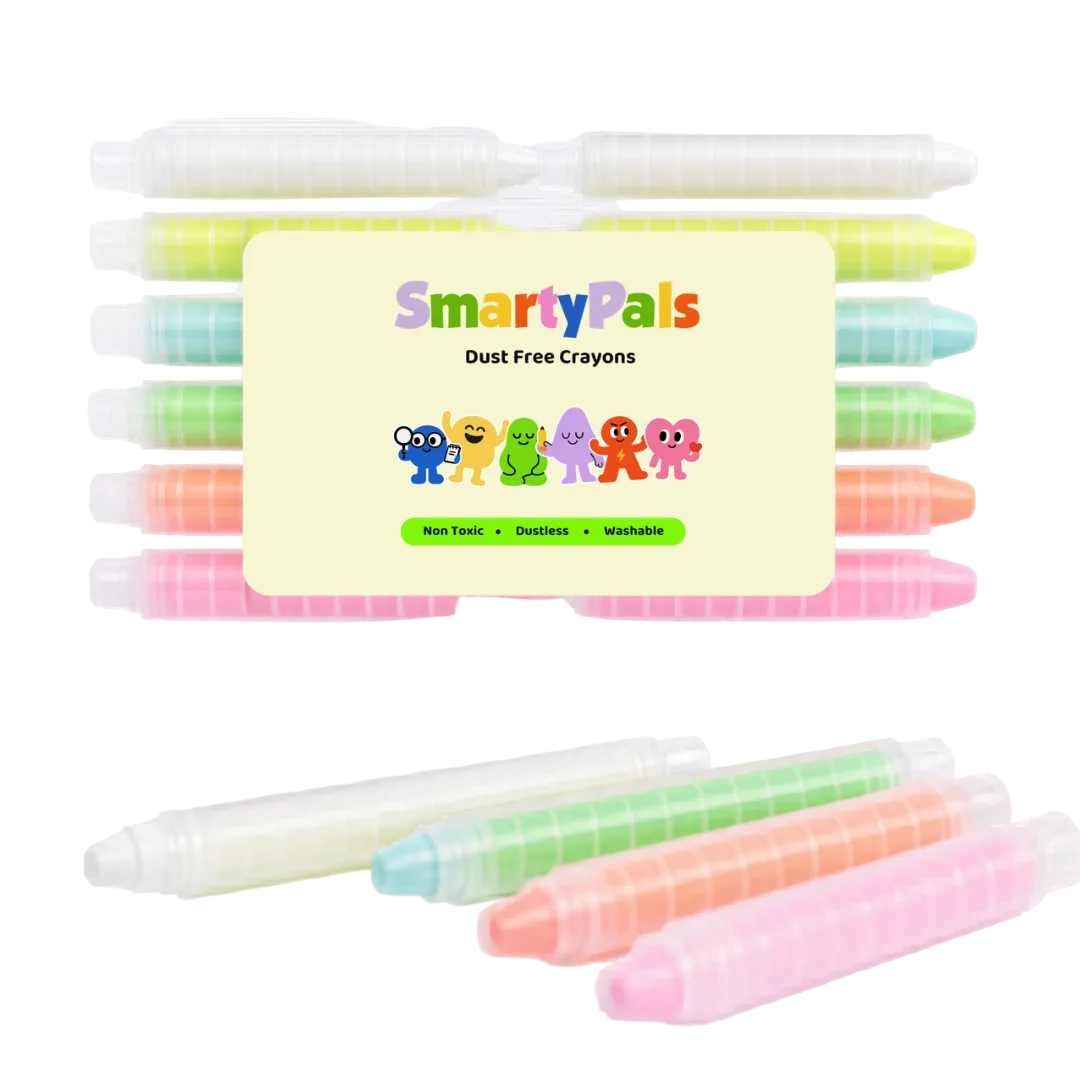 Smartypals bright dustless crayons features