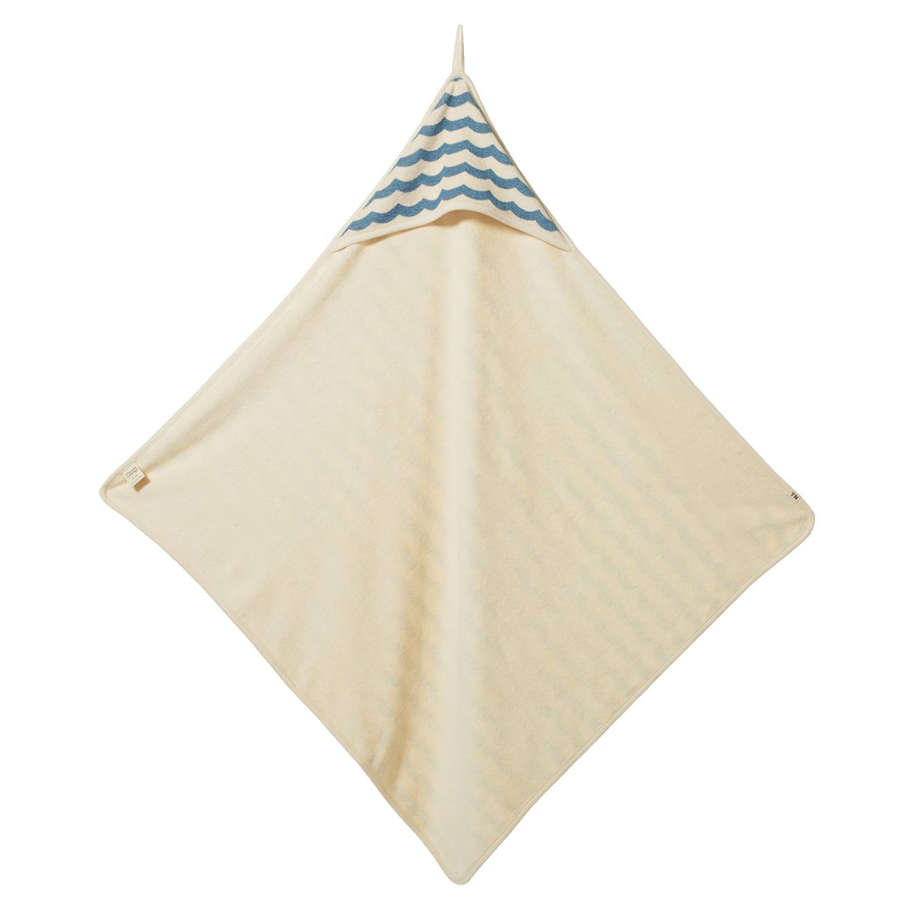 Hooded Towel in Waves Print