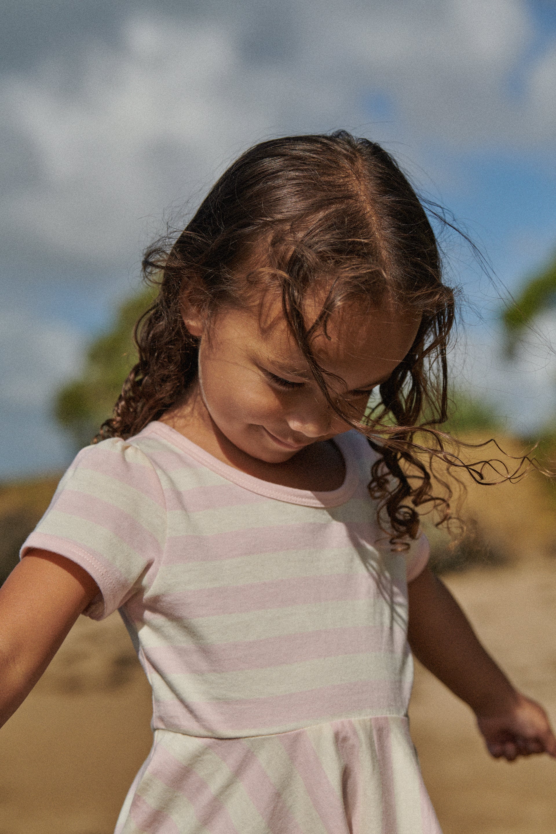 nature baby seaside dress cotton candy