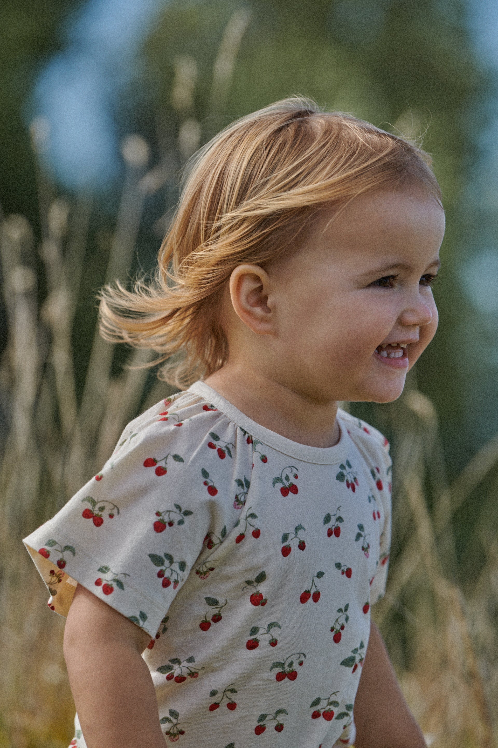 Nature baby faye tee strawberry blush