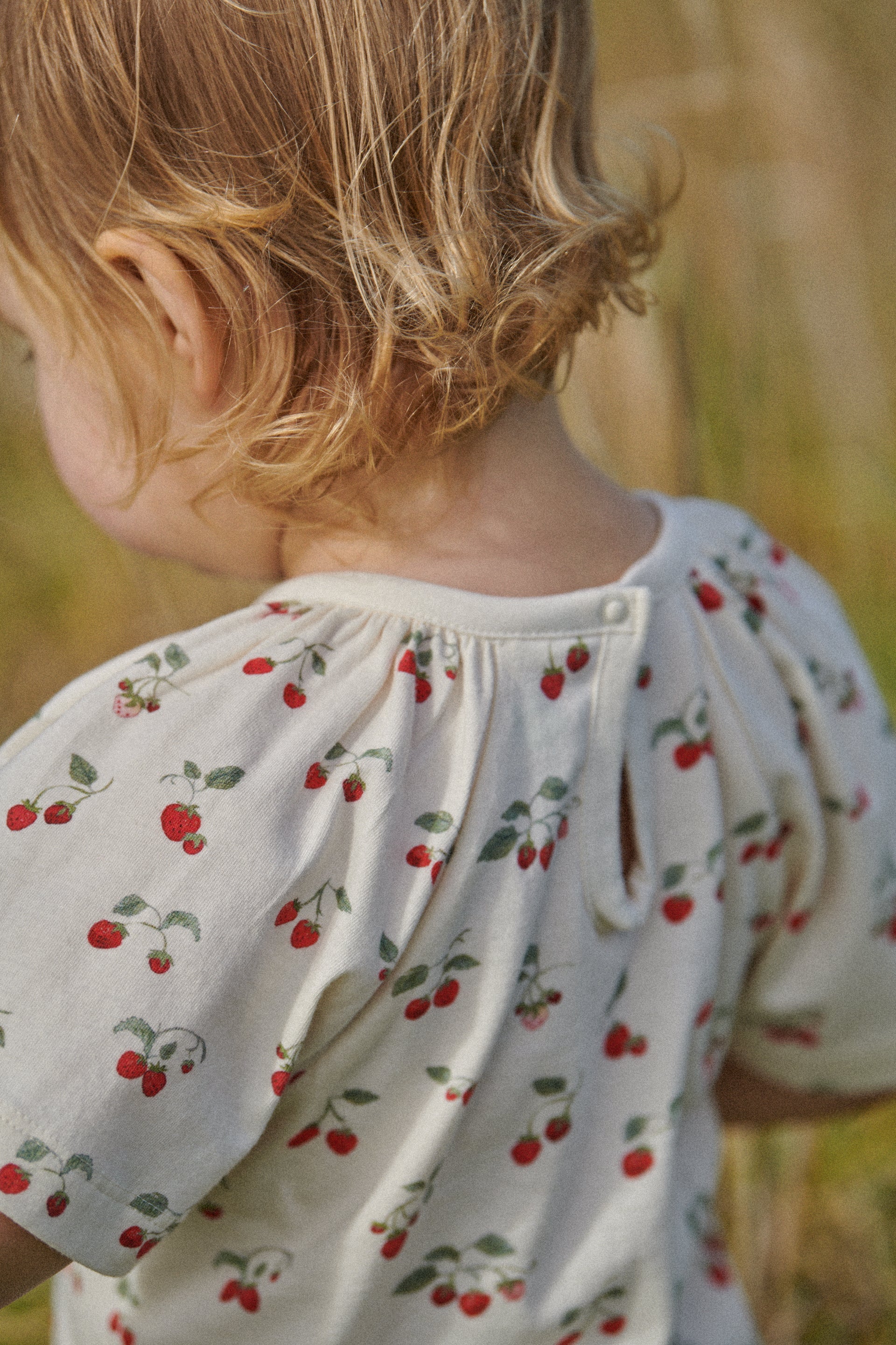 Nature baby faye tee strawberry blush