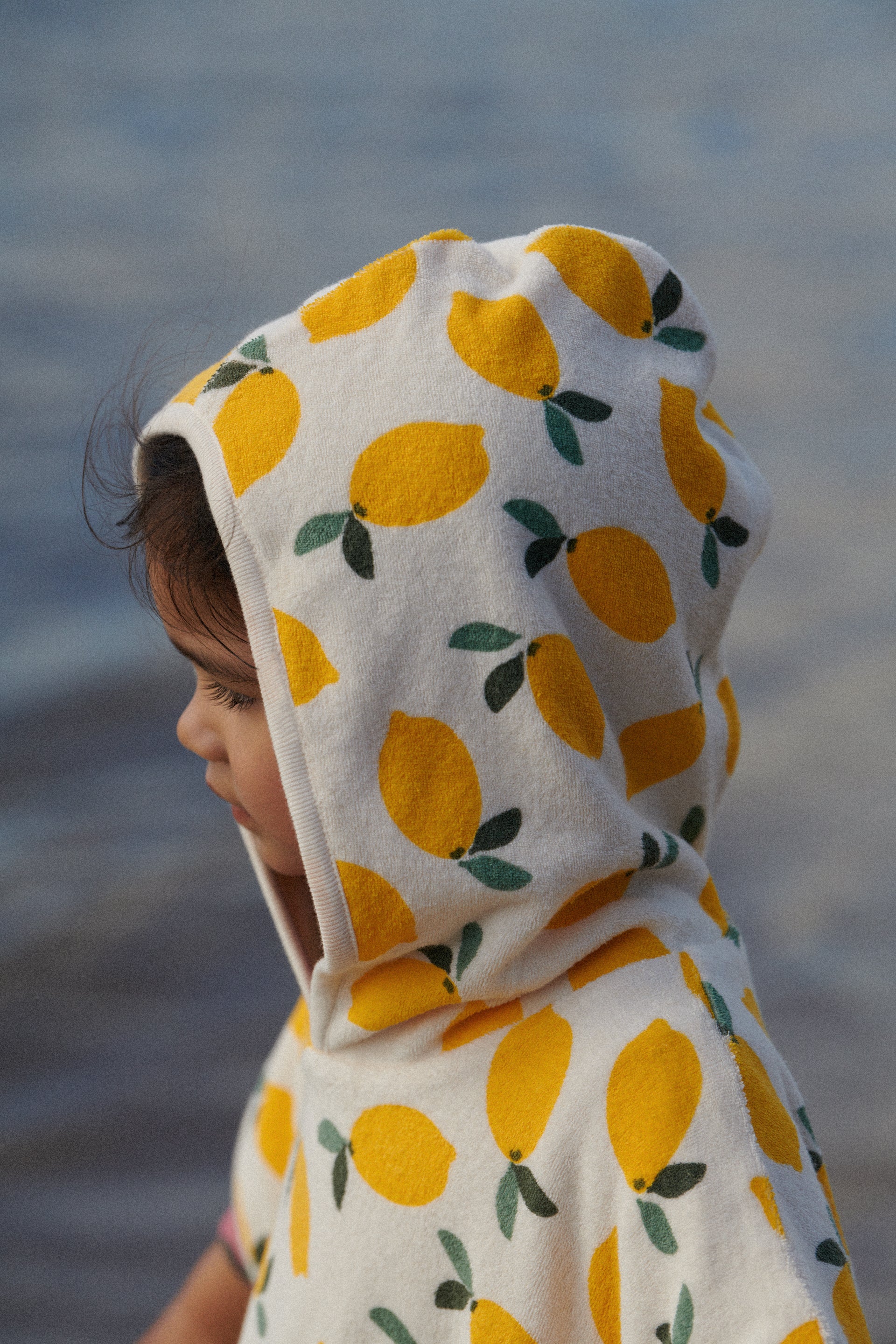 Lemon Poncho towel
