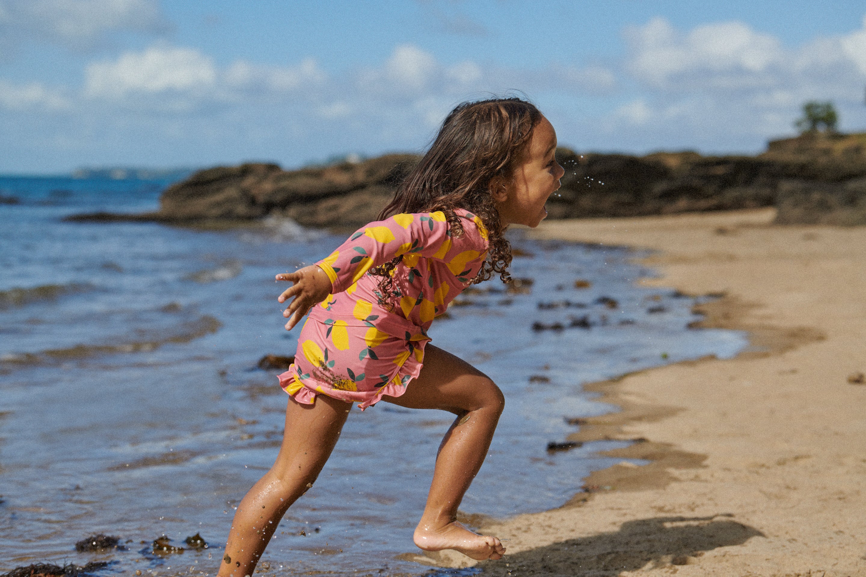 Lemmony Rose Splash Top