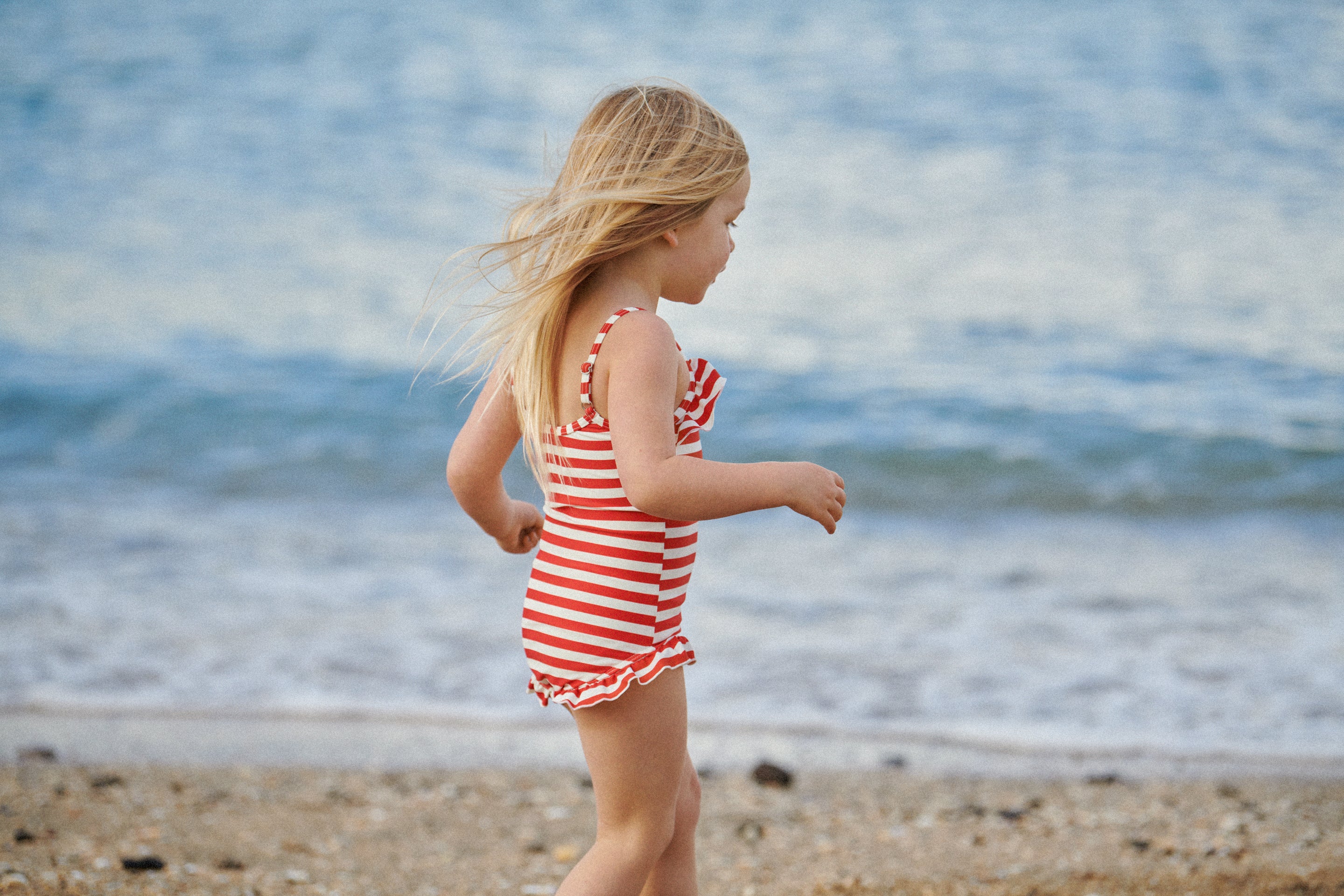 nature baby frill swimsuit