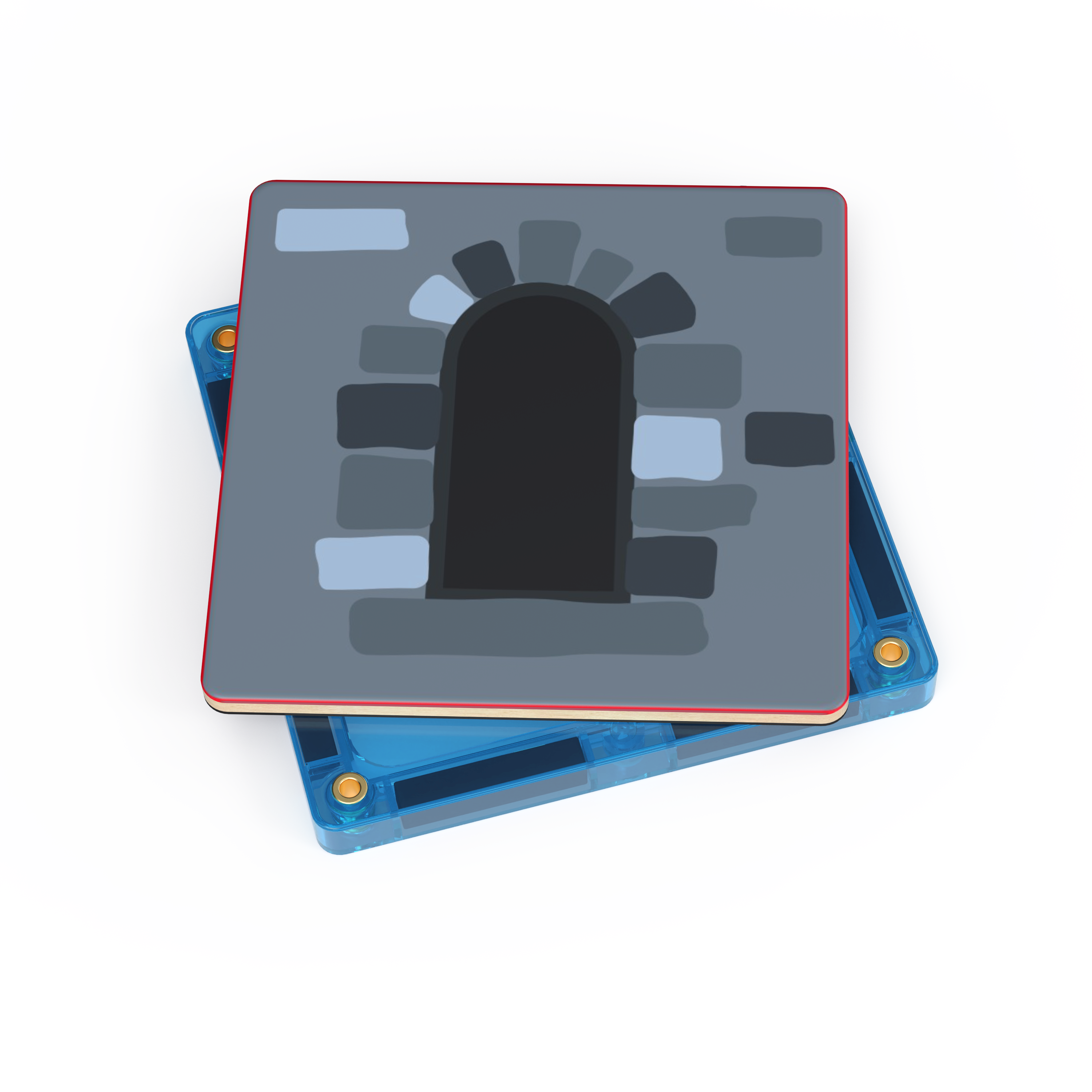 Castle Pack magnetic tile turret topper sample piece
