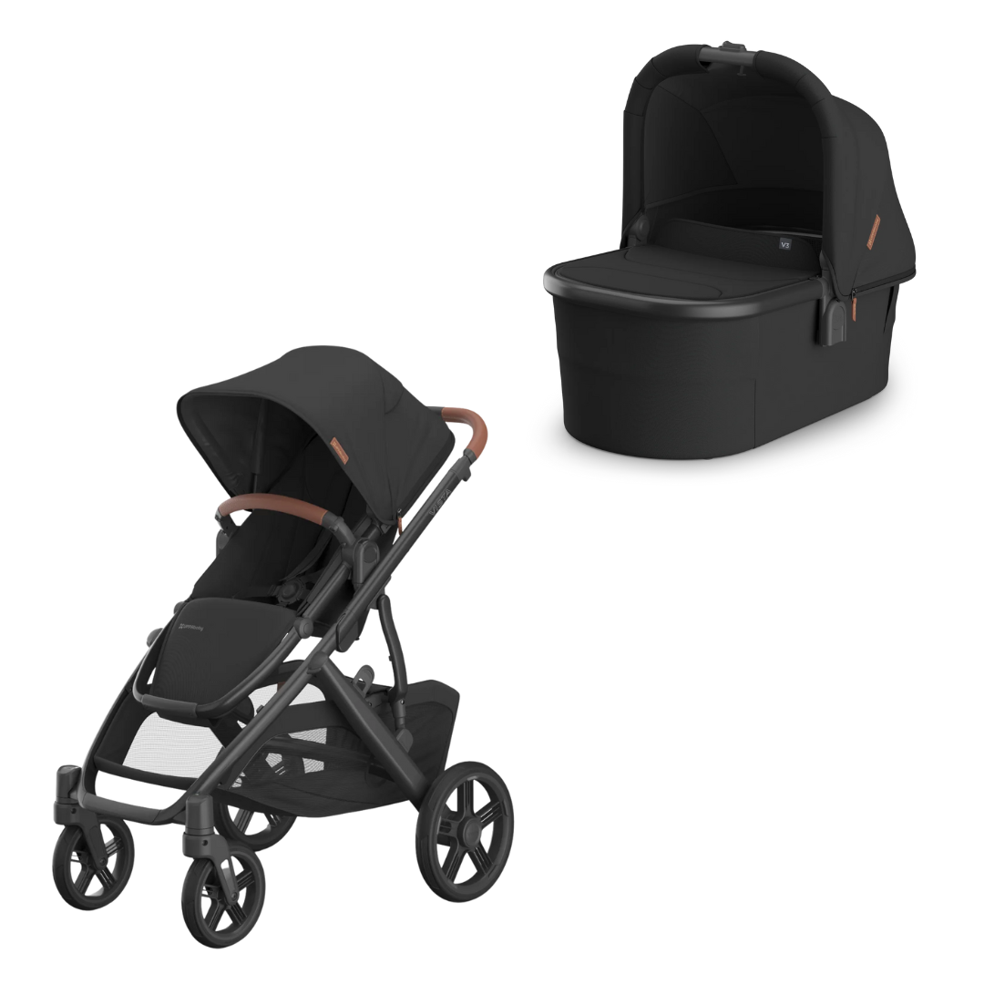 UPPAbaby VISTA V3 Nori Stroller + Bassinet Bundle