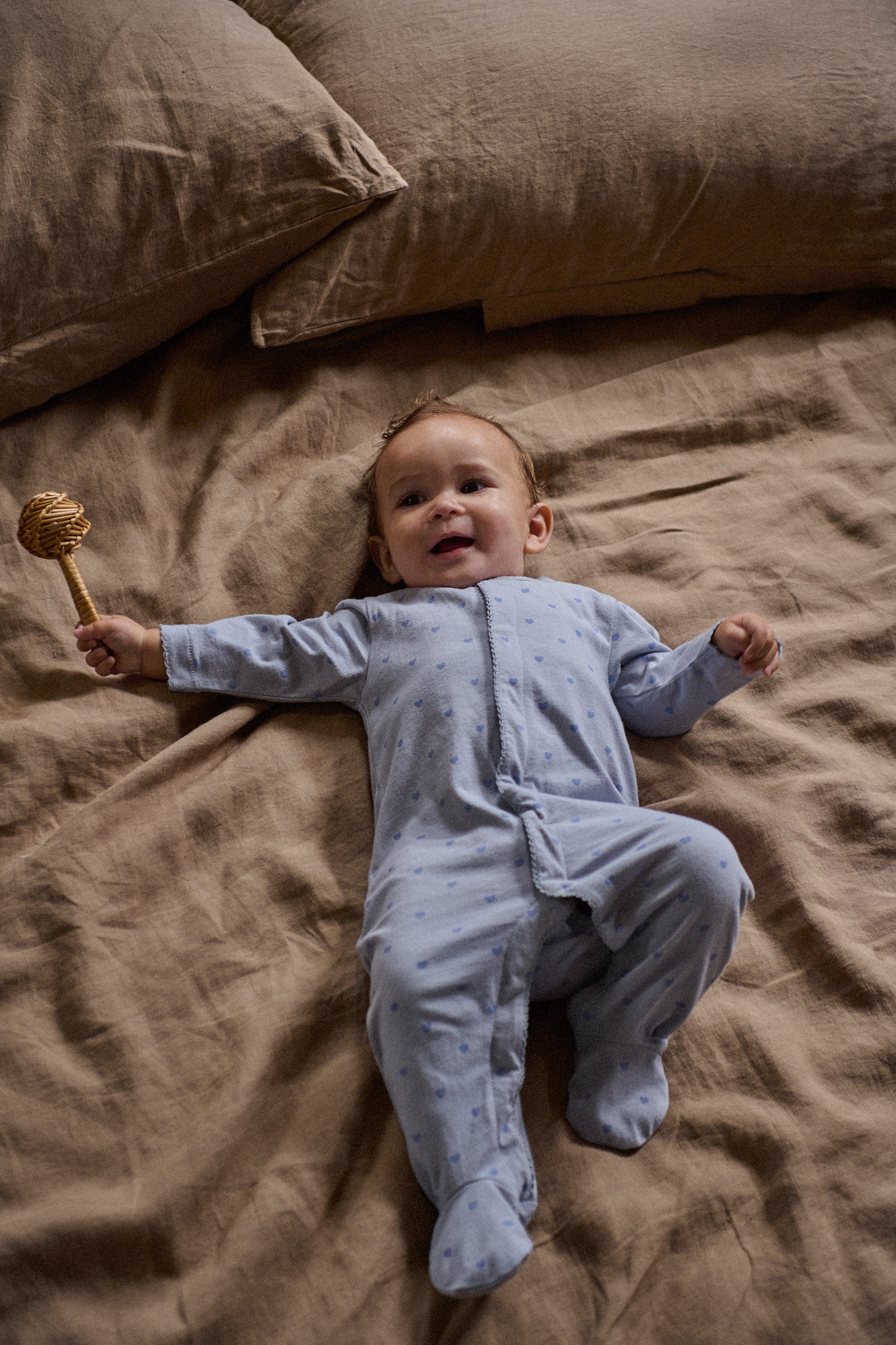 nature baby hearts print lucy suit