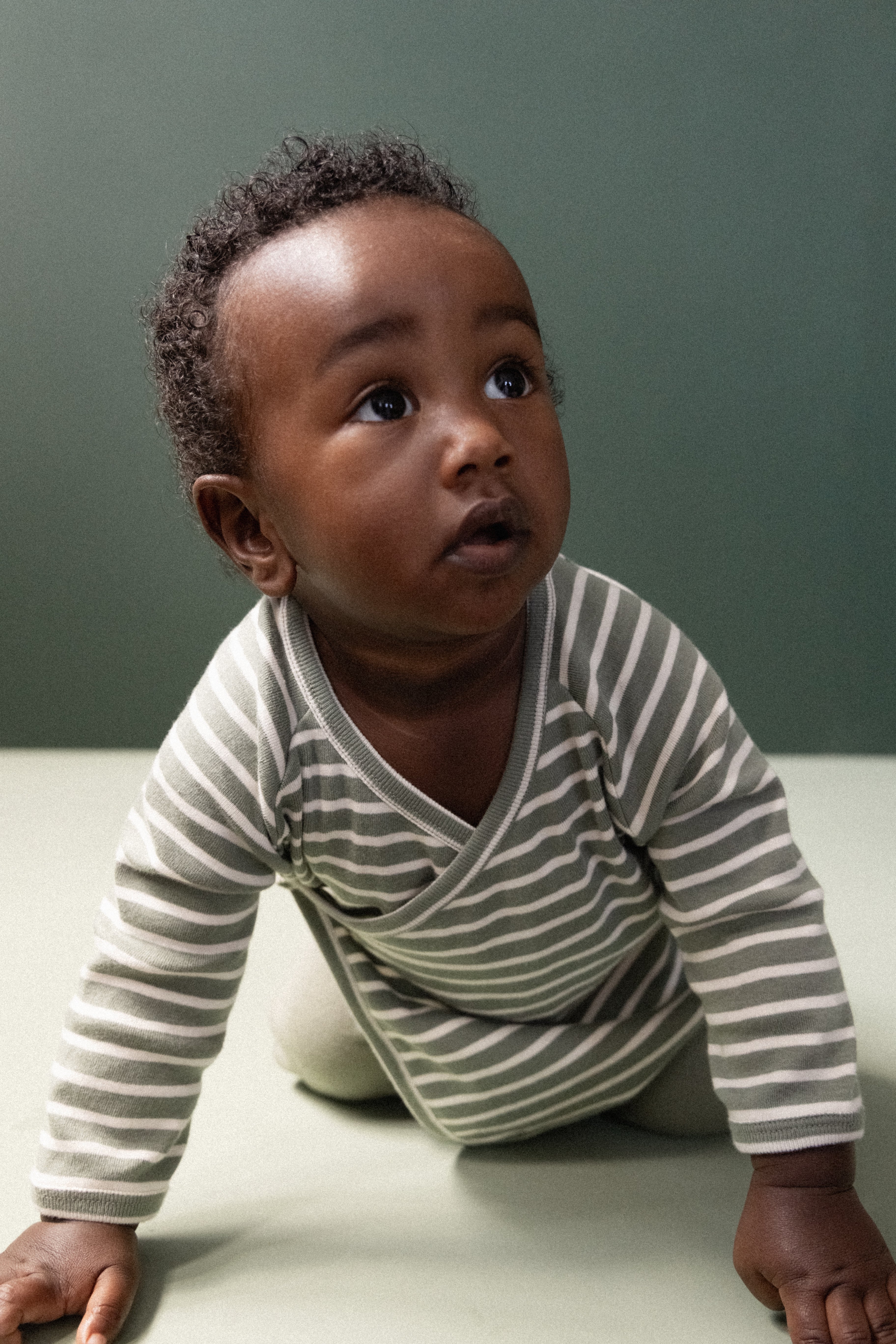 nettle twin stripe kimono jacket