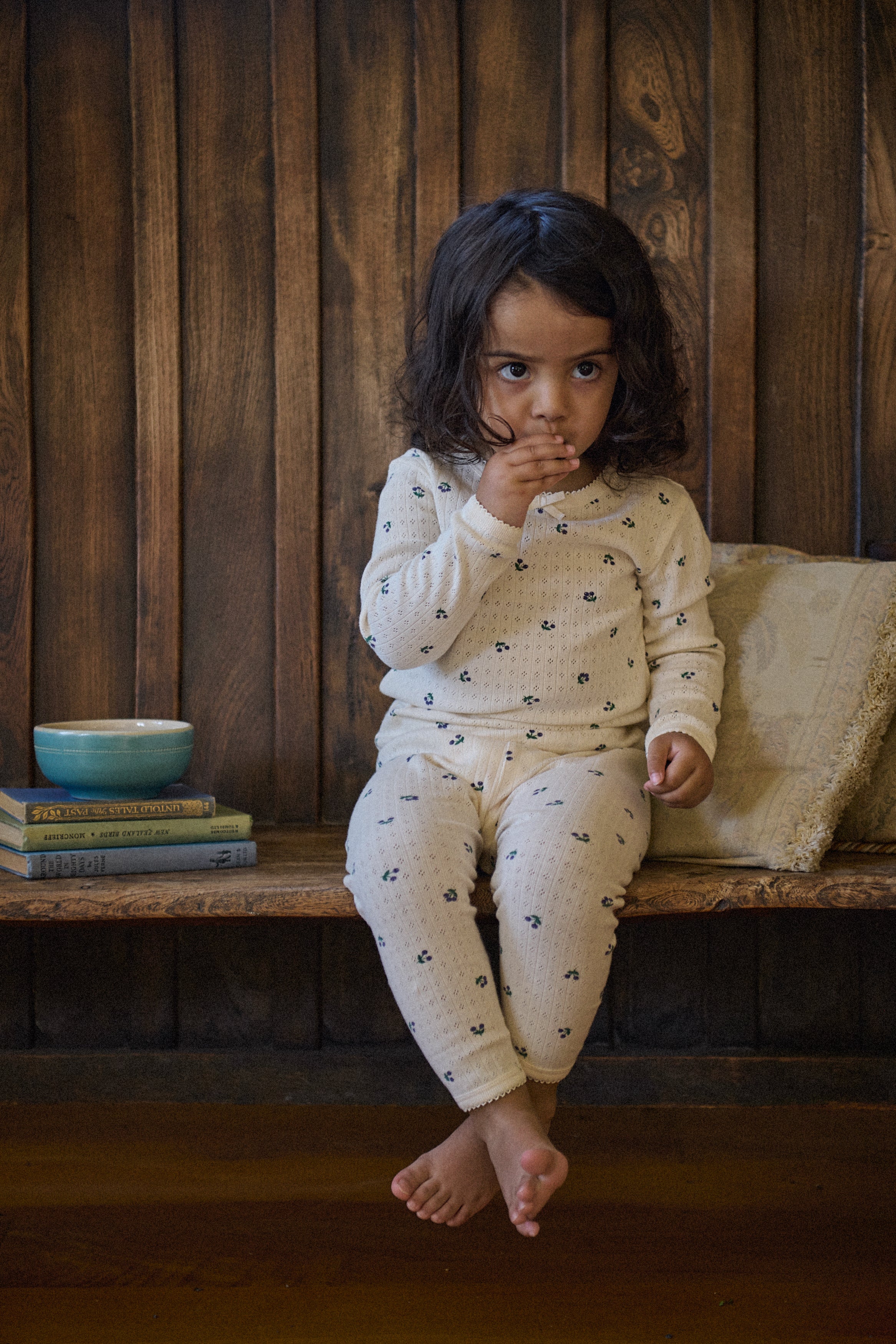 Nature baby pointelle pyjama winter berry