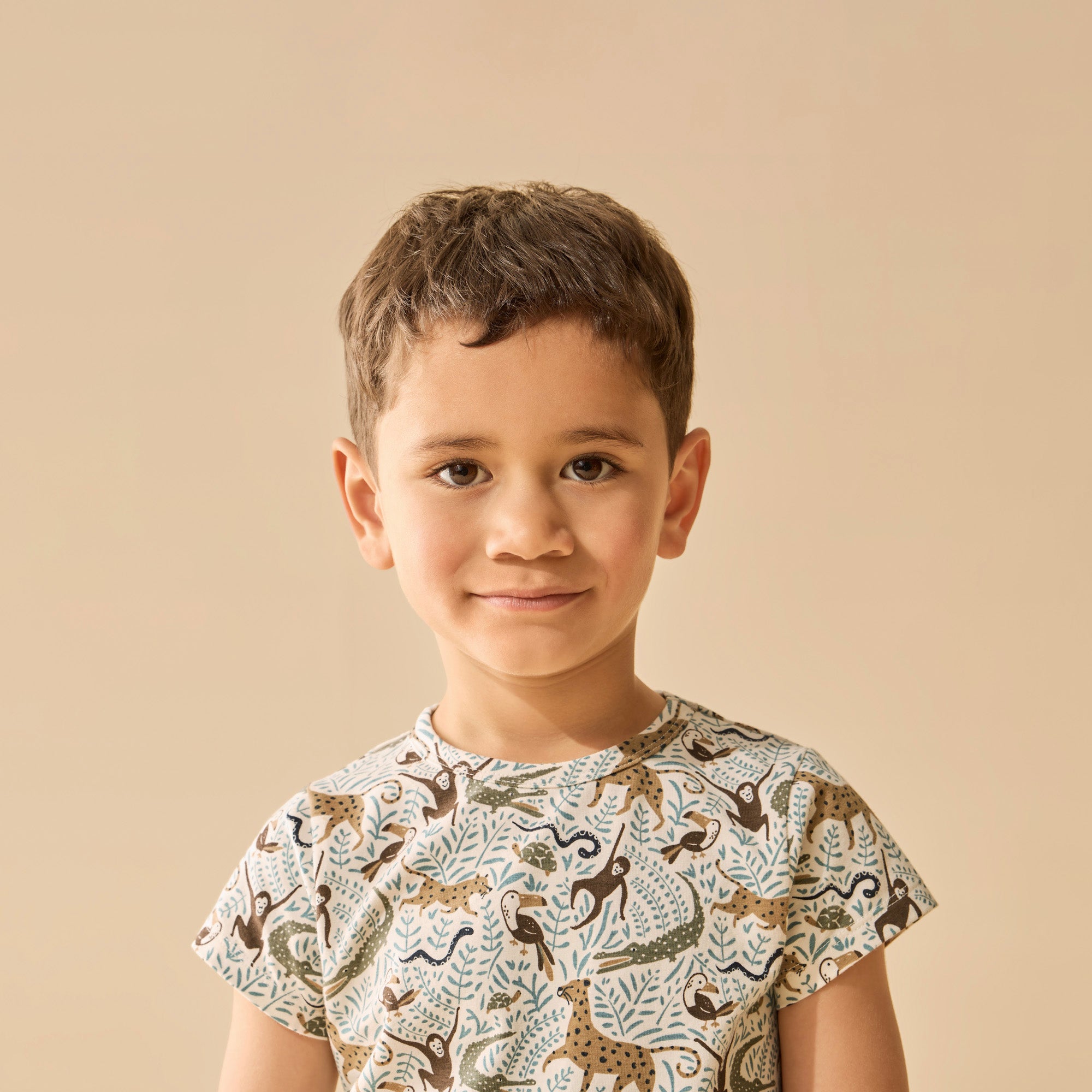mini jungle short sleeve pyjamas